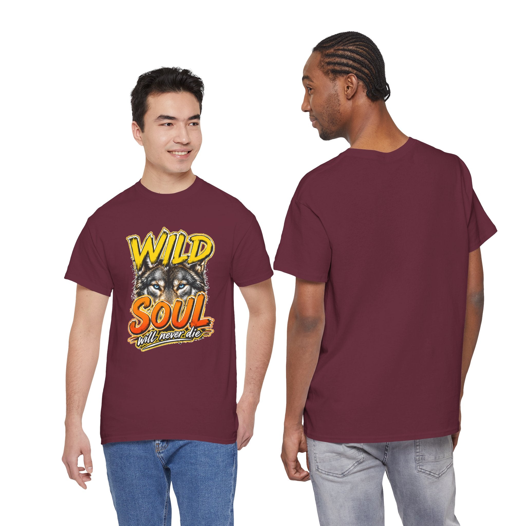 Wolf 'Wild Soul' Graphic Tee – Bold Wildlife Shirt for Nature Lovers