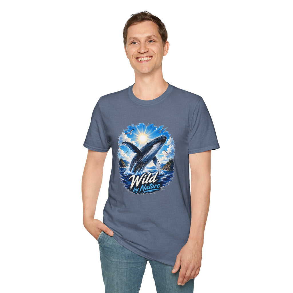 Whale T-Shirt, Ocean Whale Graphic Tee, Wild Nature Shirt, Ocean Lover Gift