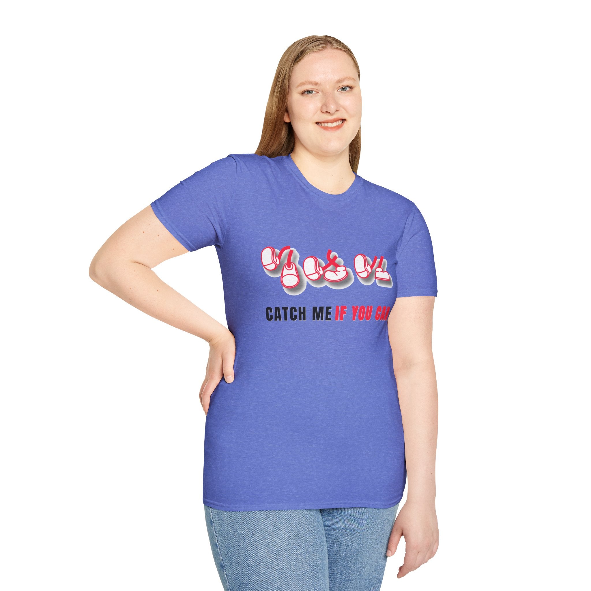 Catch Me If You Can T-Shirt, Funny Graphic Tee, Flirty Cute Shirt, Trendy Unisex Tee, Gift for Him Her