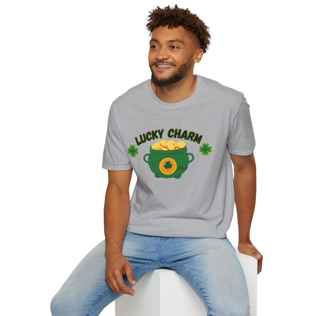 Lucky Charm T-Shirt — Pot of Gold & Shamrock St. Patrick's Day Tee