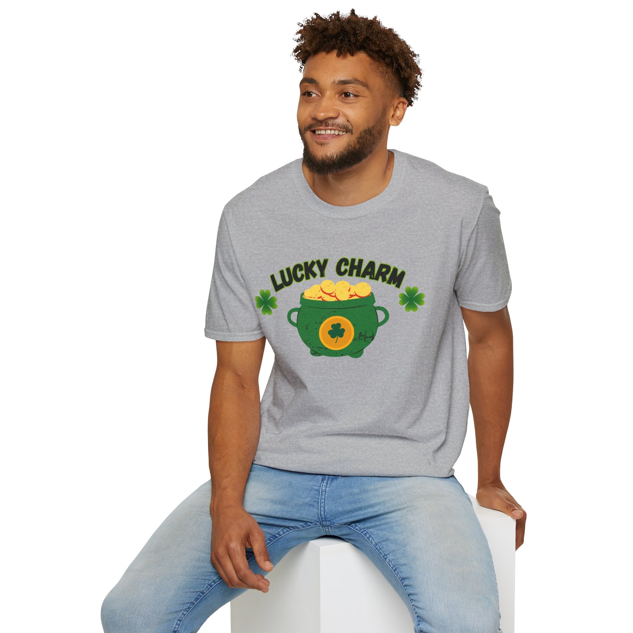 Lucky Charm T-Shirt — Pot of Gold & Shamrock St. Patrick's Day Tee