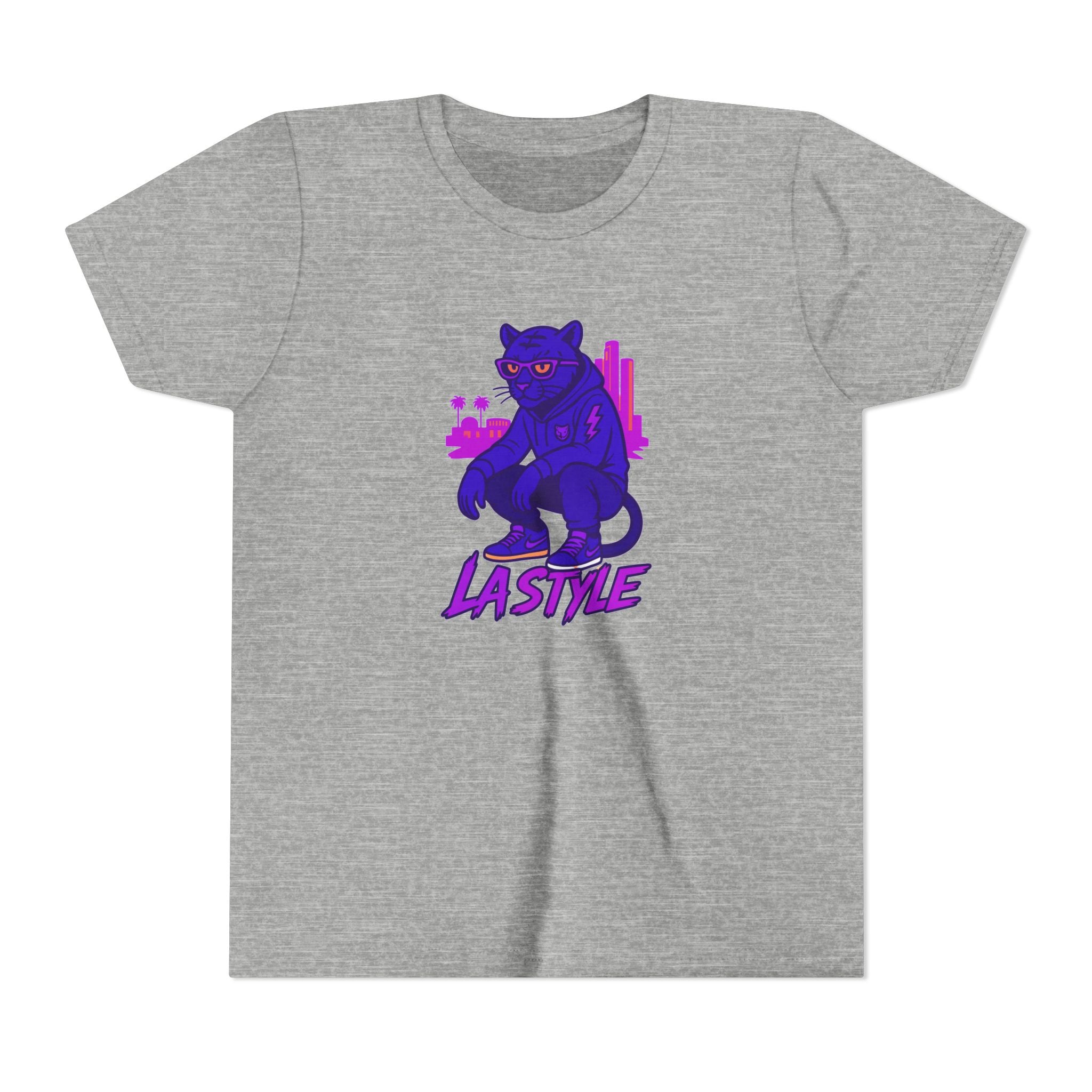 Youth Tee — Purple Panther 'Lastive' Graphic Kids Shirt