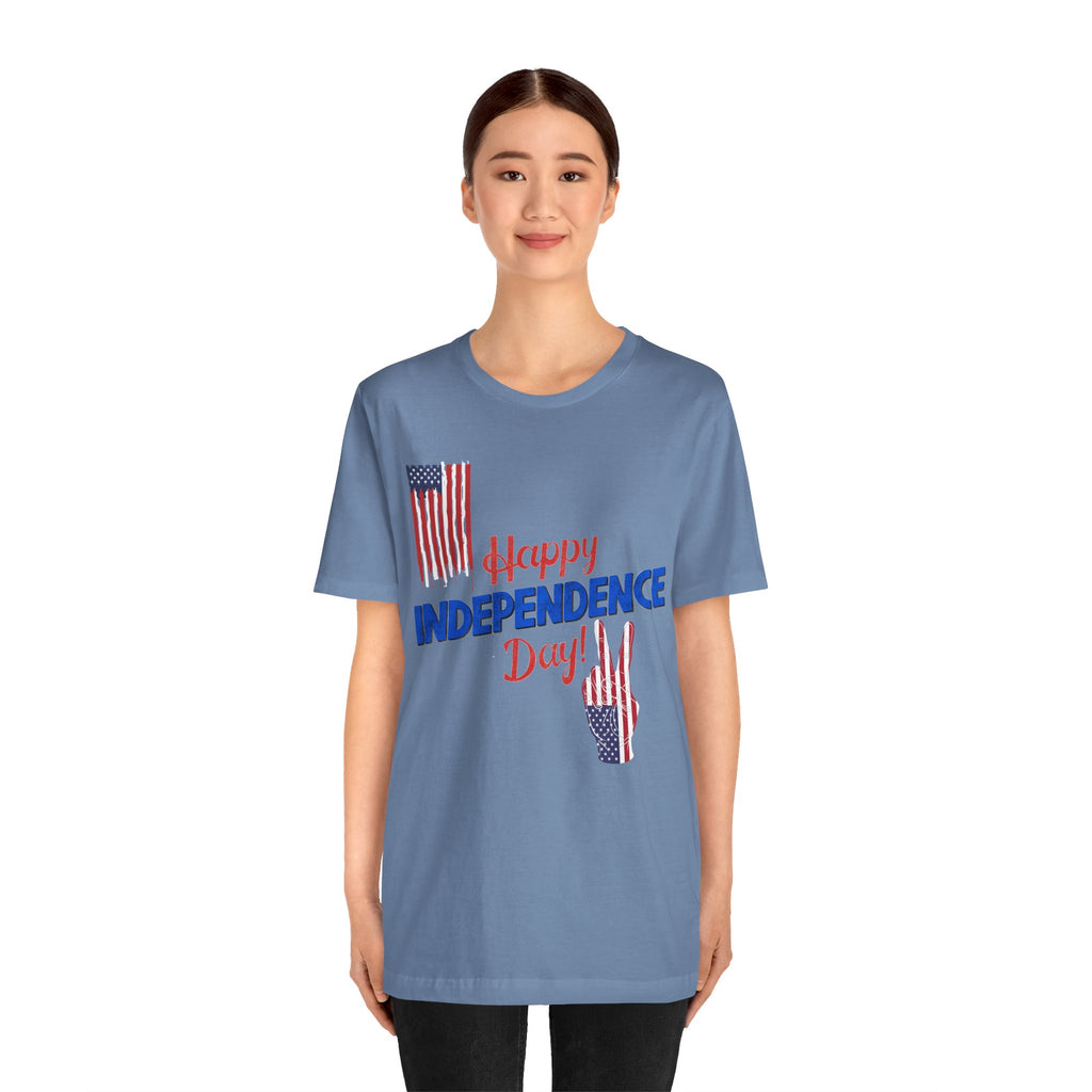 Happy Independence Day Shirt, Patriotic 4th of July T-Shirt, USA Flag Shirt, American Independence Day Tee