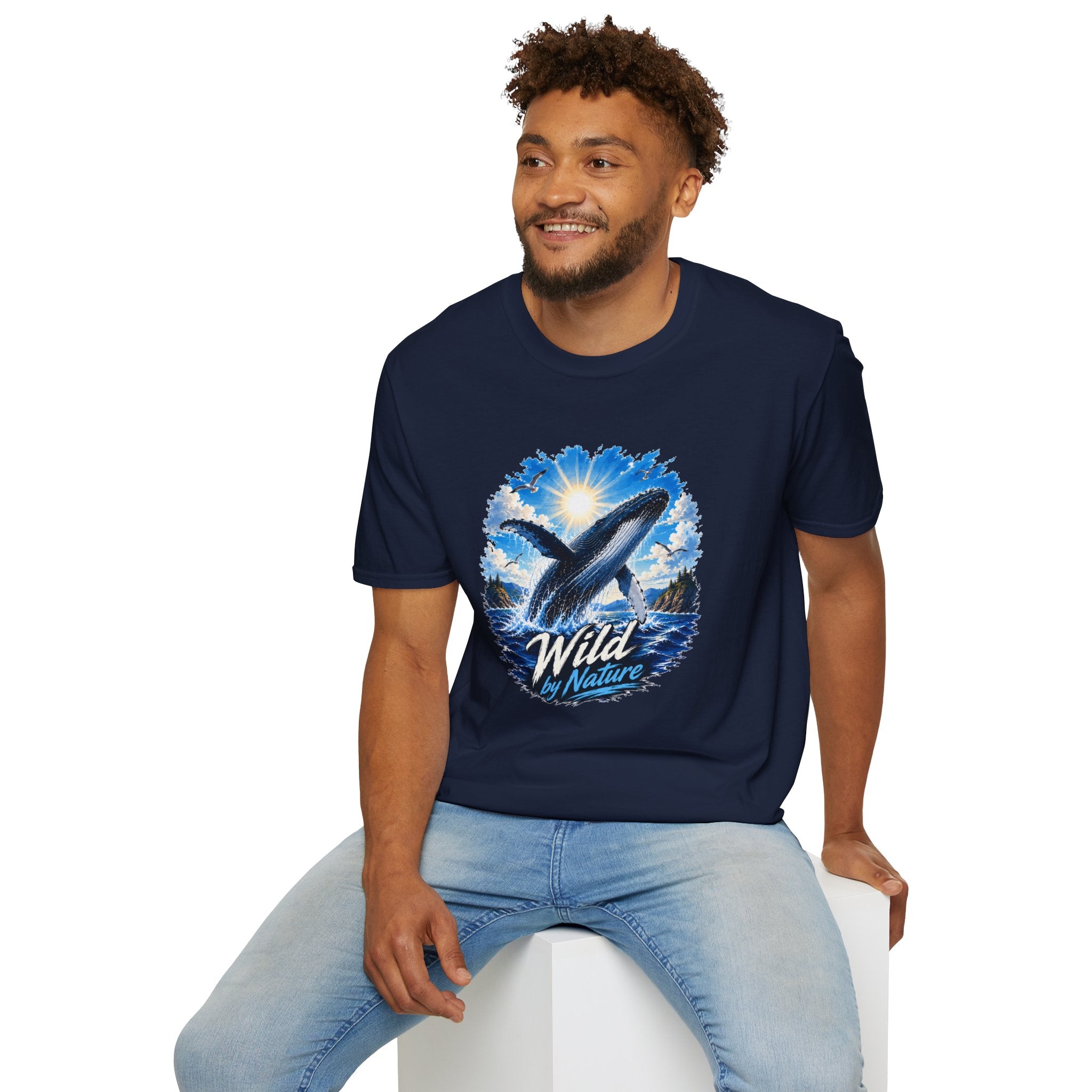 Whale T-Shirt, Ocean Whale Graphic Tee, Wild Nature Shirt, Ocean Lover Gift
