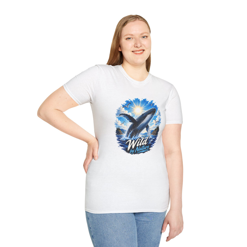 Whale T-Shirt, Ocean Whale Graphic Tee, Wild Nature Shirt, Ocean Lover Gift