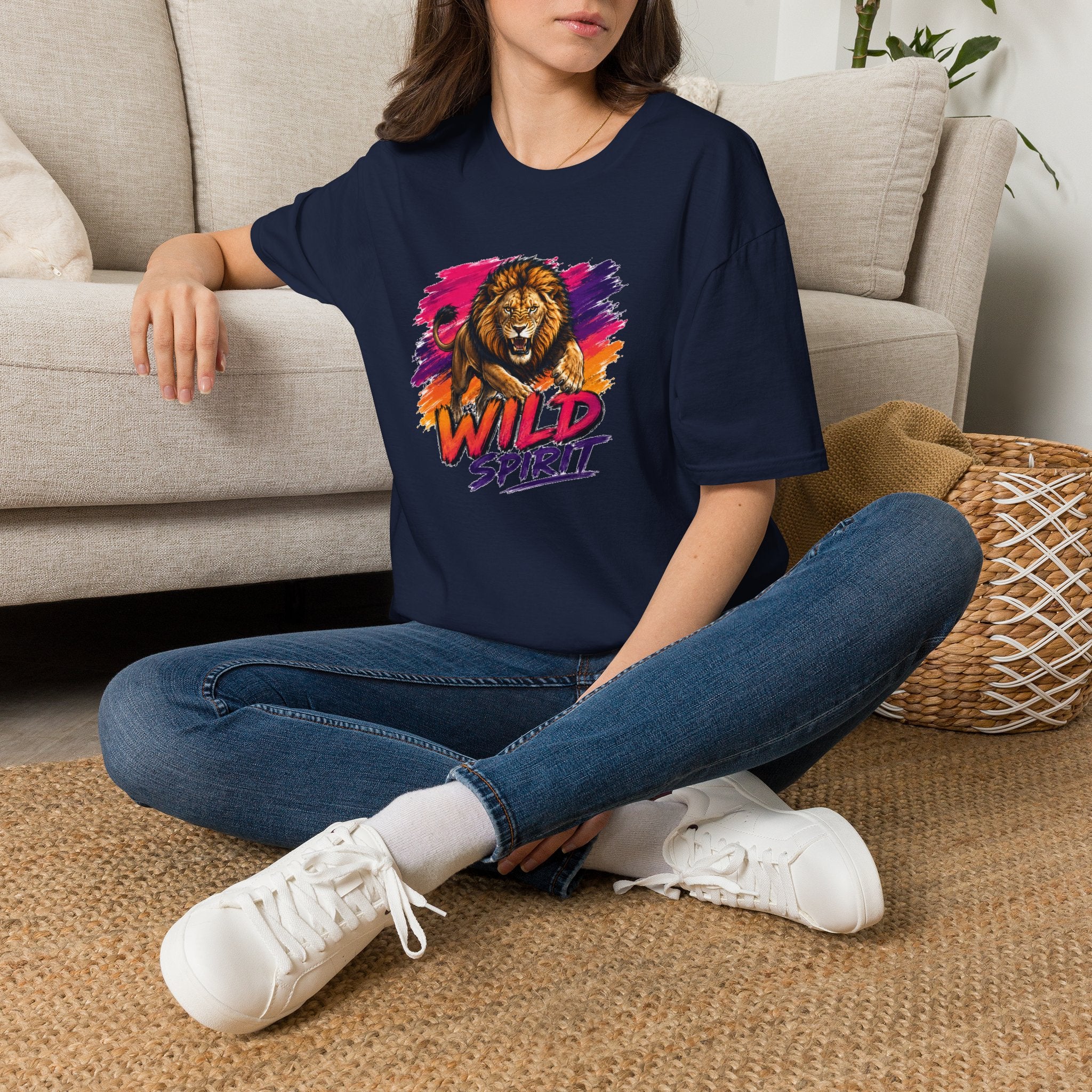 Lion T Shirt, Wild Spirit Shirt, Lion Graphic Tee, Animal Lover Shirt, Wildlife Shirt, Unisex T Shirt, Nature Gift