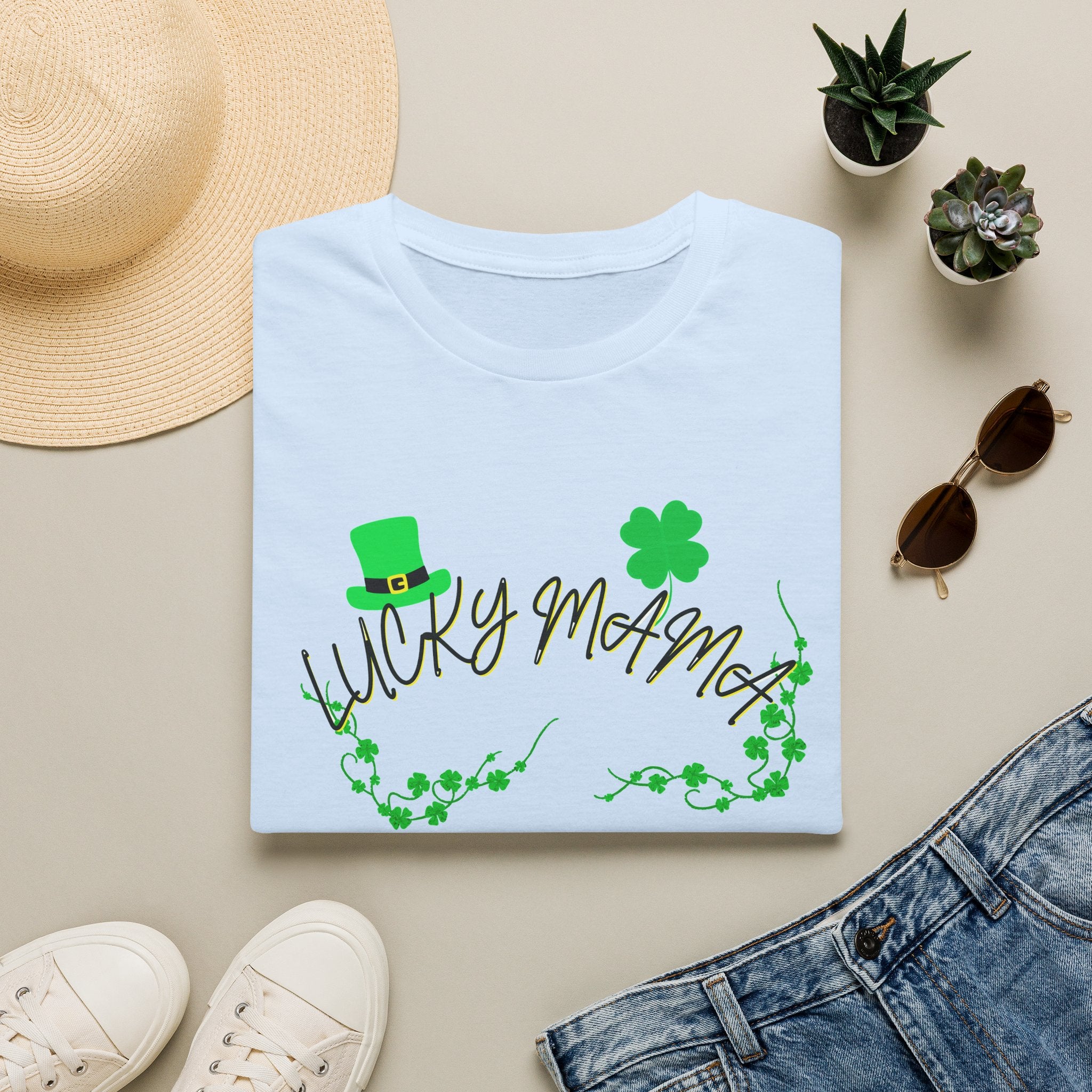 Lucky Mama T-Shirt — St. Patrick’s Day Shamrock Tee for Moms