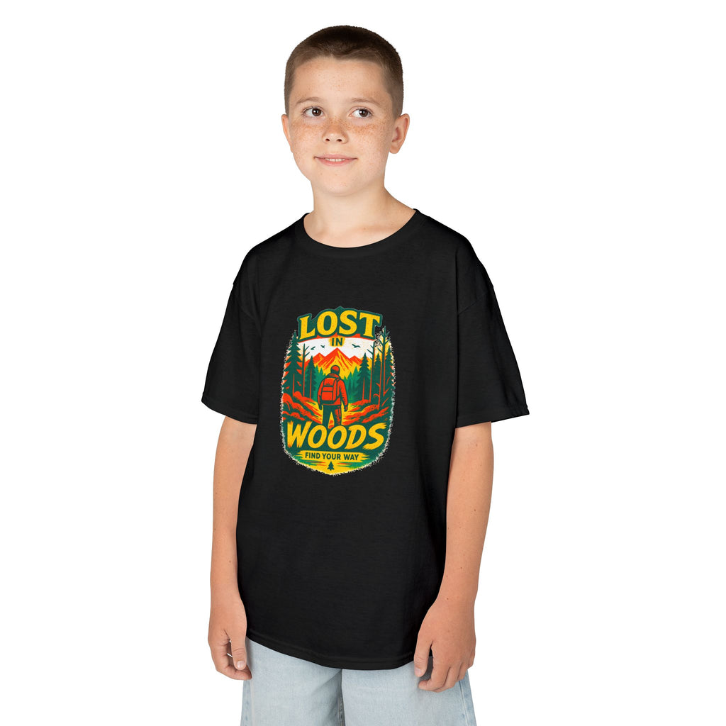 Kids Lost in Woods Shirt | Camping Adventure Tee | Nature Graphic T-Shirt