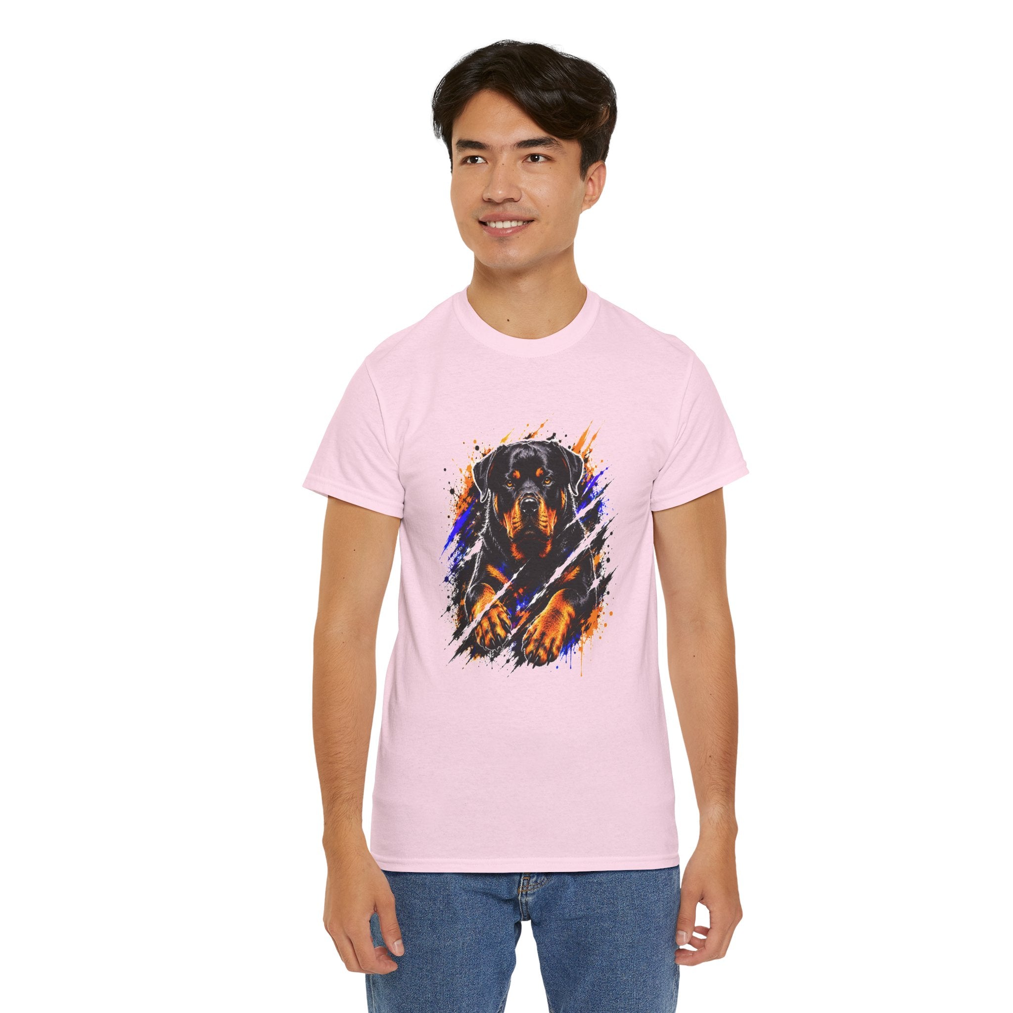 Rottweiler Graphic T-Shirt | Fierce Dog Lover Tee | Bold Rottie Shirt | Gift for Rottweiler Owners