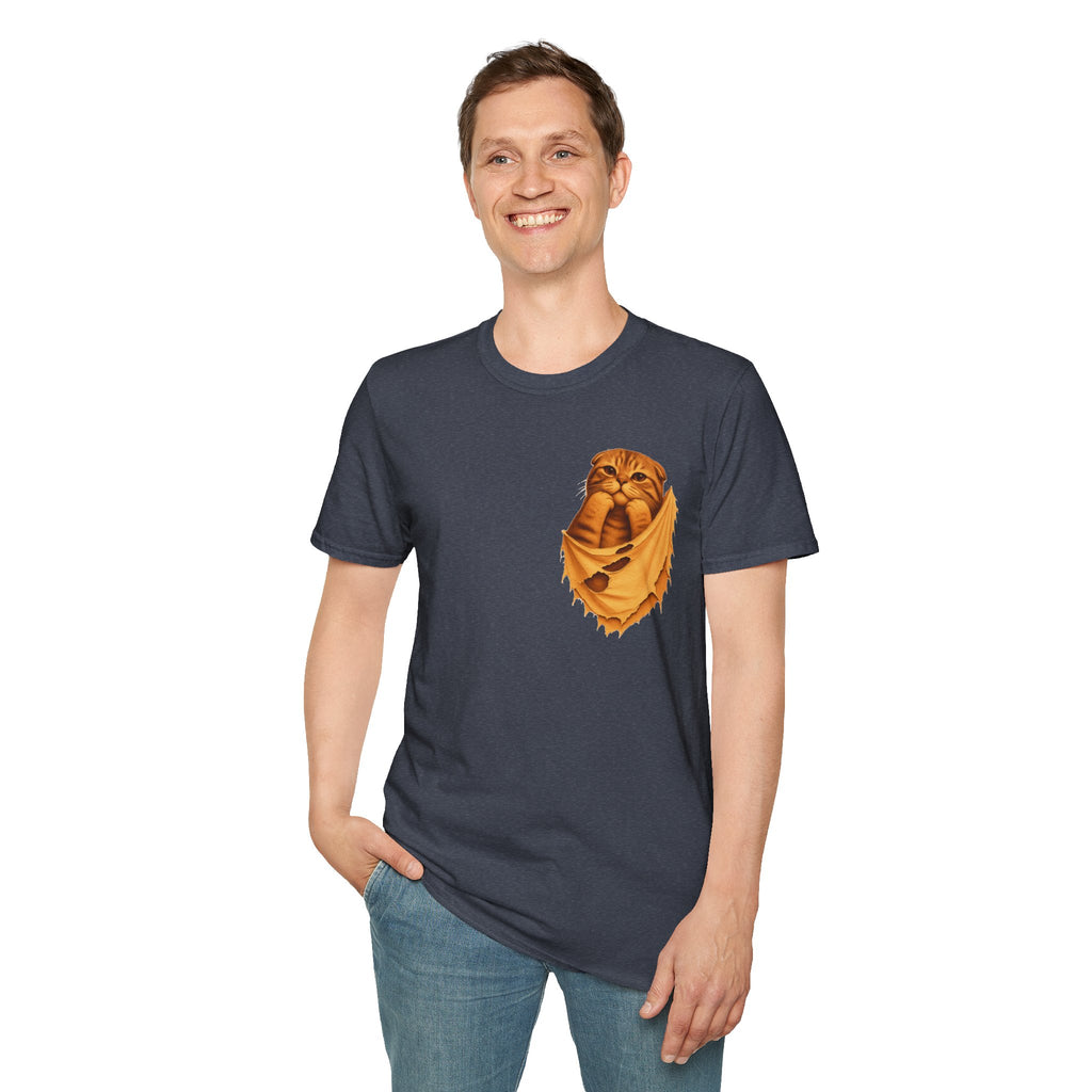 Cat in a Pocket T-Shirt — Cute Pocket Kitten Graphic Tee