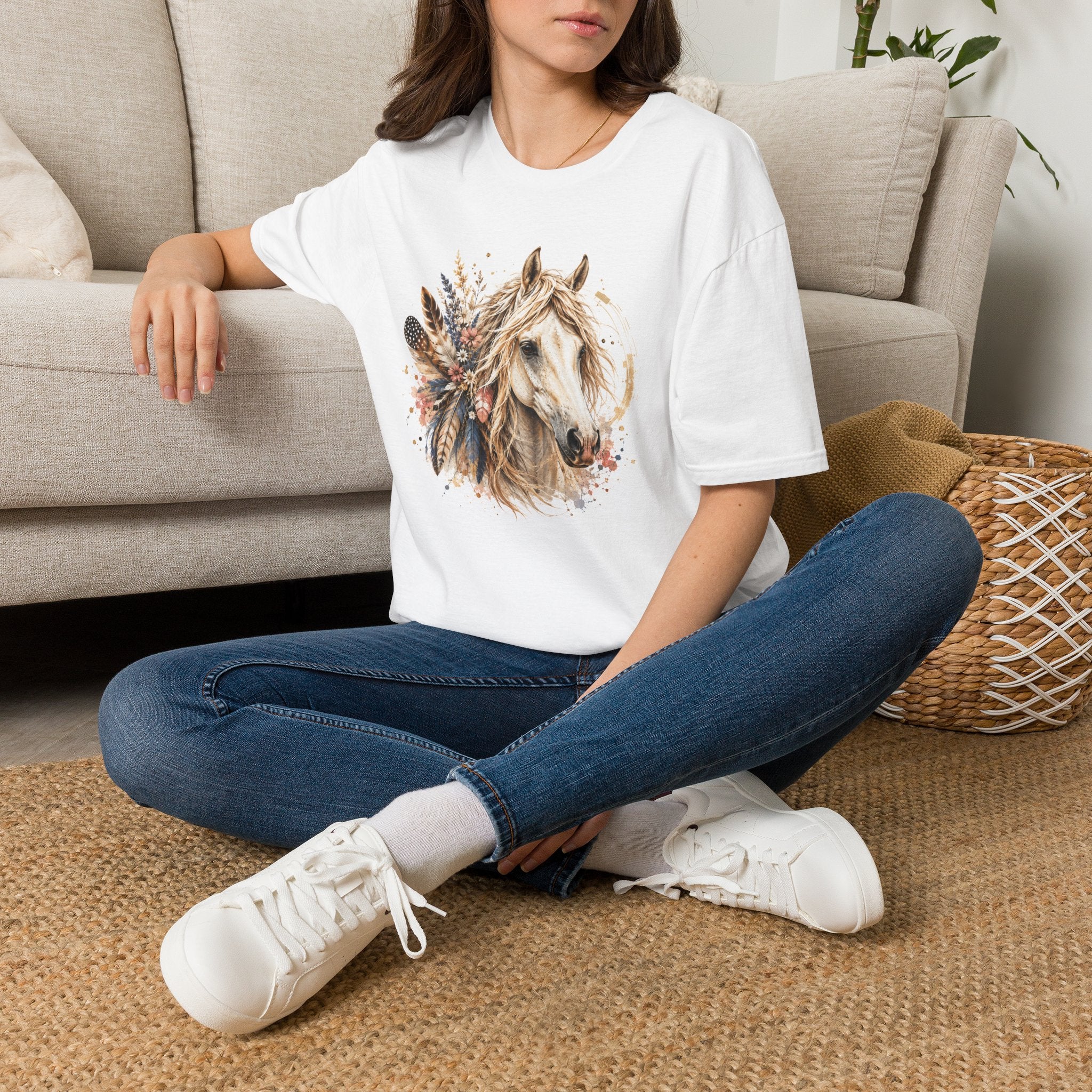 Horse T-Shirt, Western Horse Graphic Tee, Equestrian Shirt, Horse Lover Gift, Country Style Tee