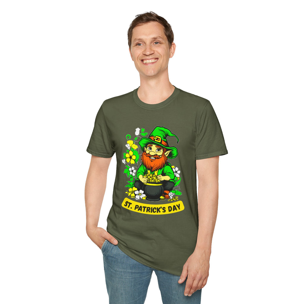 Lucky Leprechaun with Pot of Gold T-Shirt | St. Patrick's Day