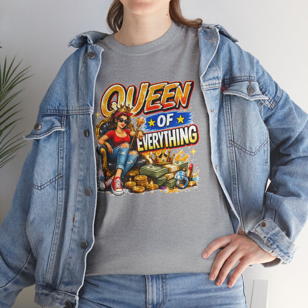 Queen of Everything Shirt | Funny Queen Graphic Tee | Gift for Mom | Boss Lady Shirt | Retro Vintage Tee