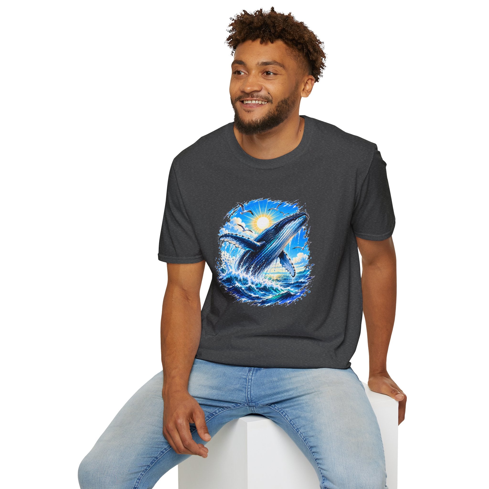 Whale Shirt, Ocean T-Shirt, Humpback Whale Shirt, Sea Life Tee, Beach Lover Gift, Ocean Lover Shirt
