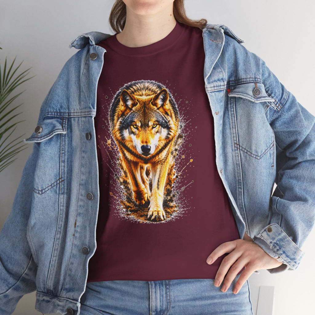Wolf Graphic T-Shirt, Majestic Wolf Tee, Wildlife Animal Shirt, Unisex Nature Graphic Tee, Wolf Lover Gift, Forest Wolf Shirt