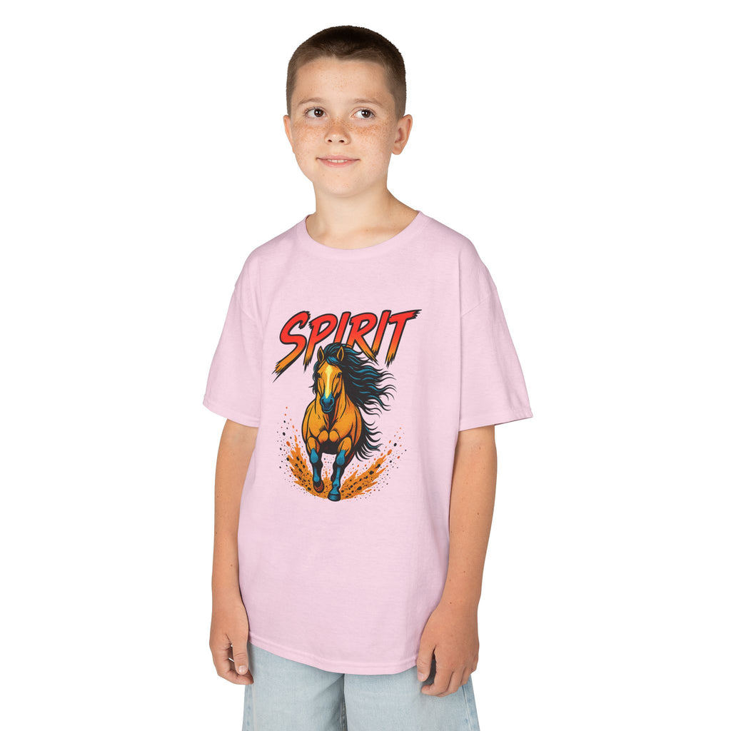 Kids 'Spirit' Galloping Horse T‑Shirt — Youth Graphic Tee for Horse Lovers