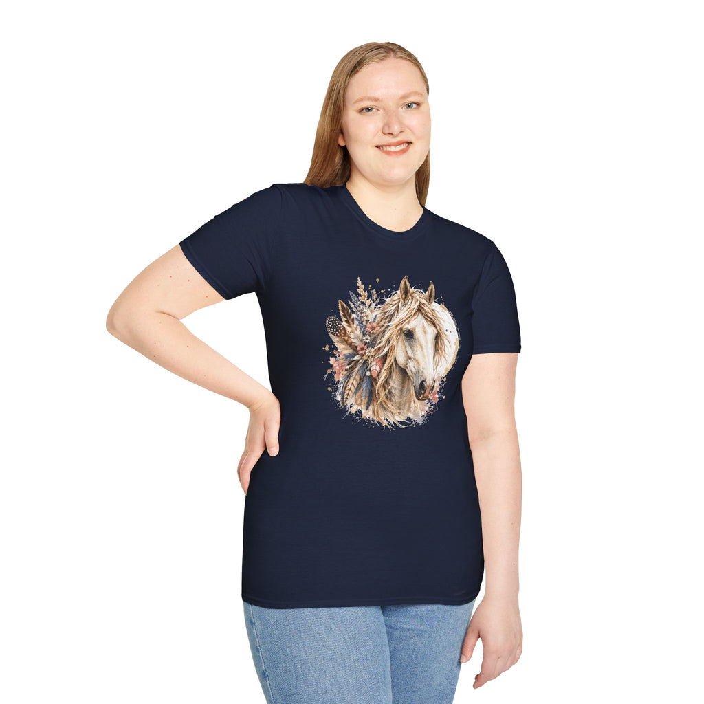 Horse T-Shirt, Western Horse Graphic Tee, Equestrian Shirt, Horse Lover Gift, Country Style Tee