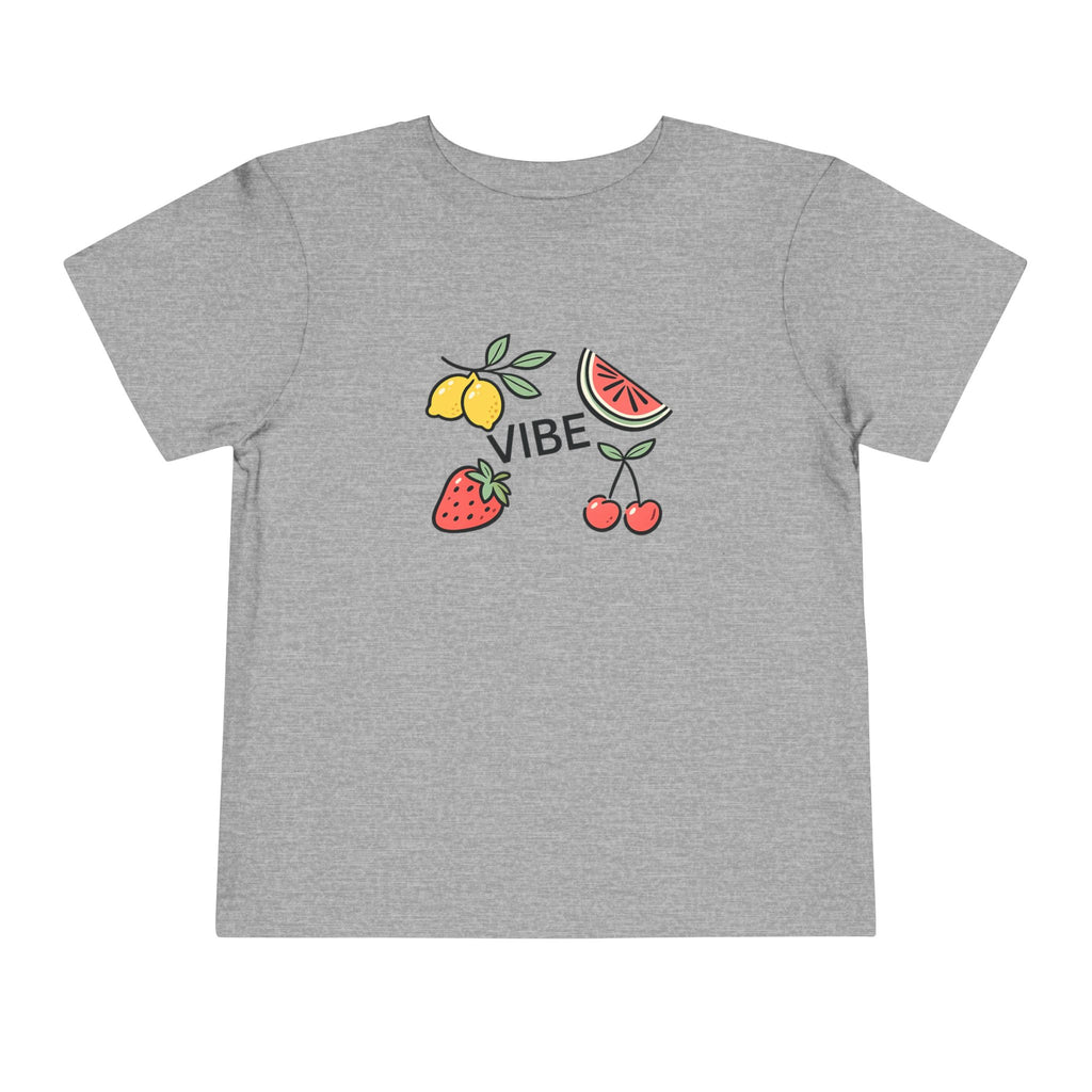 Kids Fruit Shirt Vibe Tee Toddler Summer T-Shirt Cute Lemon Strawberry Cherry Watermelon Graphic Shirt Unisex Kids Gift