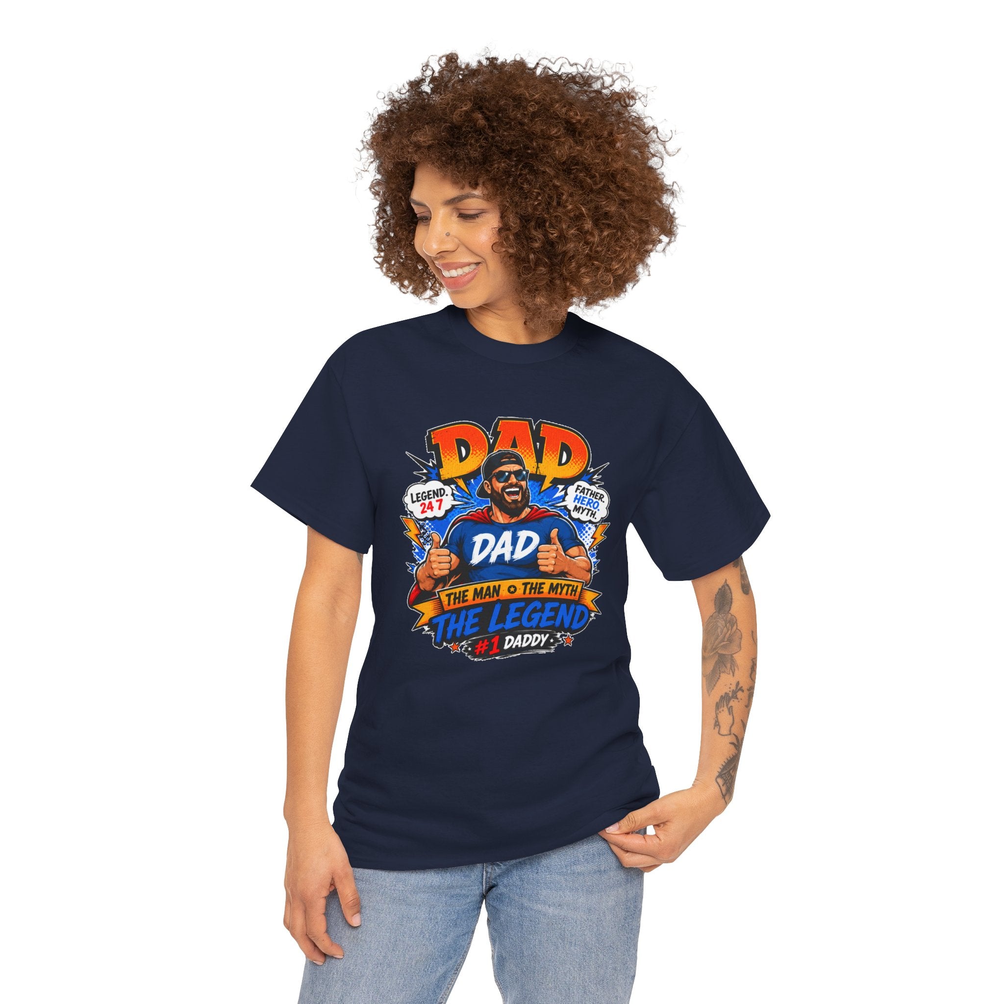 Funny Dad Shirt, Dad The Legend Tee, Father's Day Gift for Dad, Cool Dad Graphic T-Shirt, Best Dad Ever Shirt, Dad Gift