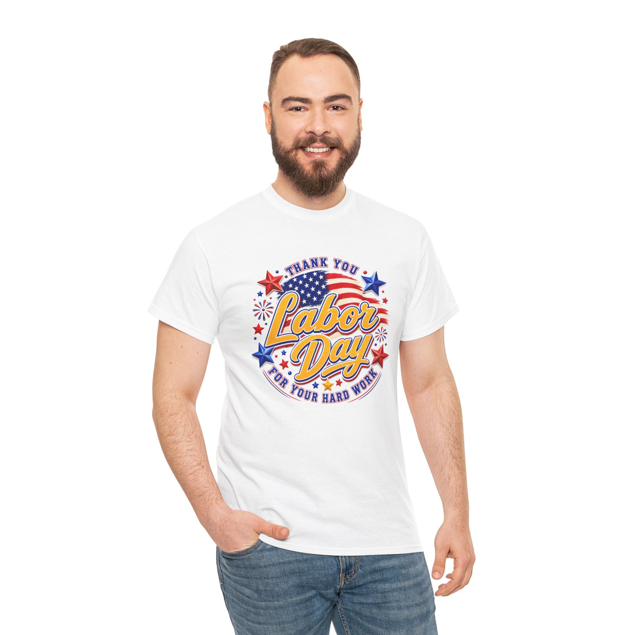 Labor Day Shirt, Thank You Labor Day Tee, Working Today Building Tomorrow Shirt, Patriotic Worker T-Shirt, Construction Gift