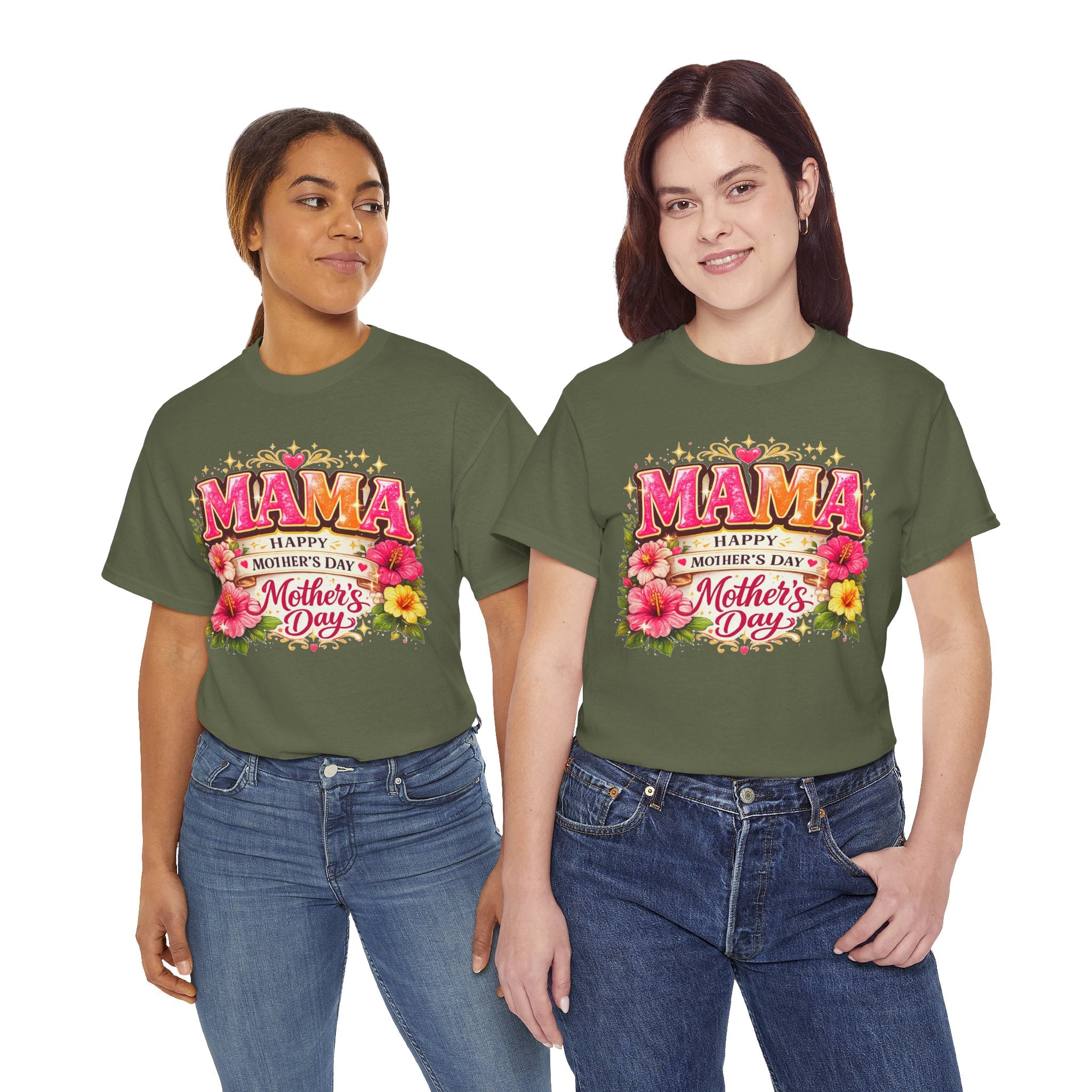 Mama Floral Shirt for Women, Mother's Day Gift for Mom, Cute Flower Graphic Tee, Mama Life T-Shirt, Birthday Gift for Mother, Mom Appreciation Gift