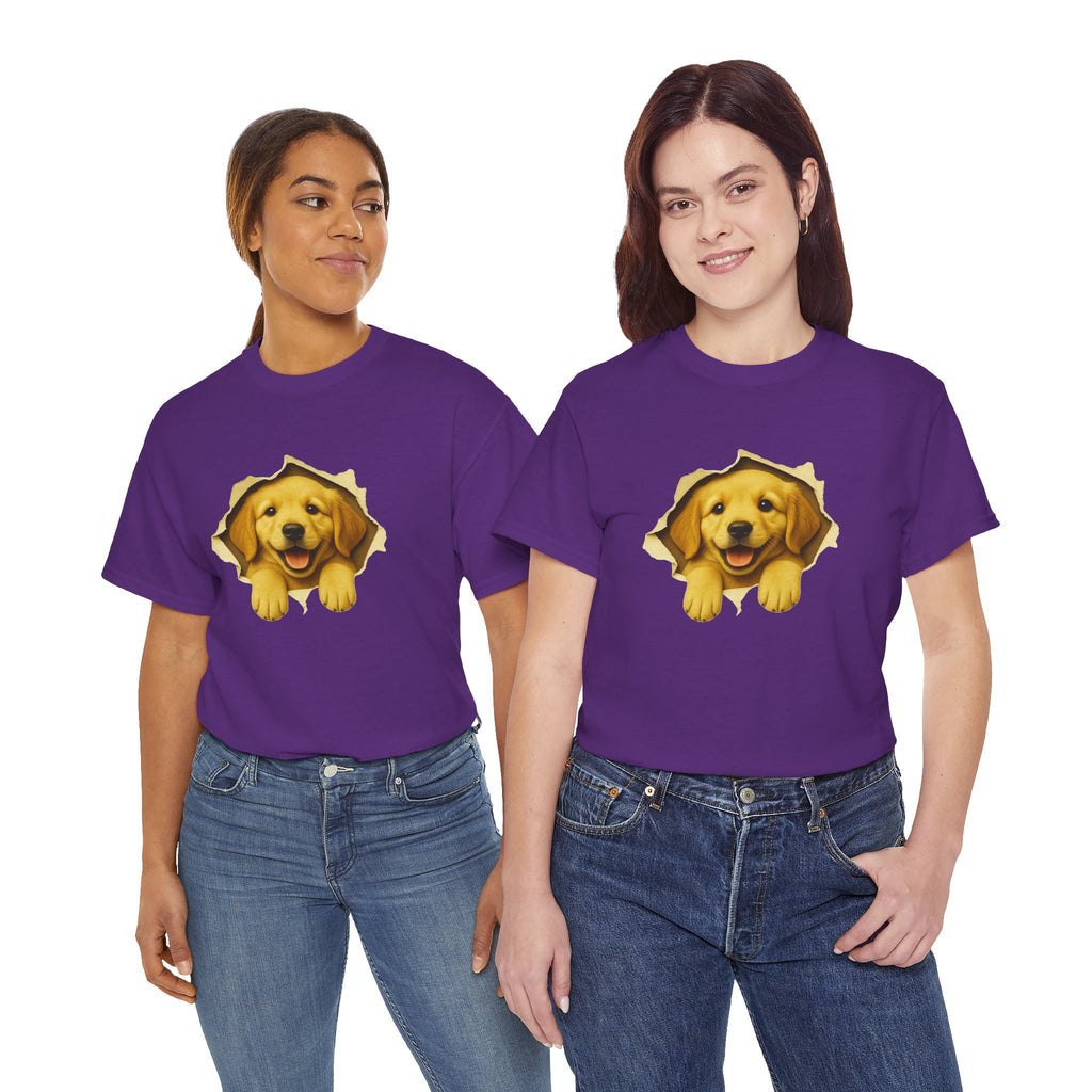 Golden Retriever Peekaboo Shirt, Cute Dog Lover T-Shirt, Funny Puppy Tee, Golden Retriever Gift, Pet Lover Graphic Shirt