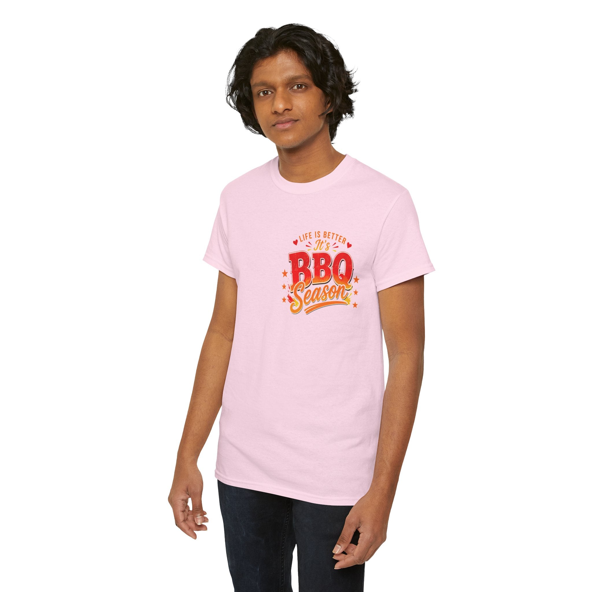 BBQ Season T-Shirt | Life Is Better It's BBQ Season Tee | Funny Grill Shirt | Summer Cookout Tee | Barbecue Lover Gift | Backyard BBQ Shirt