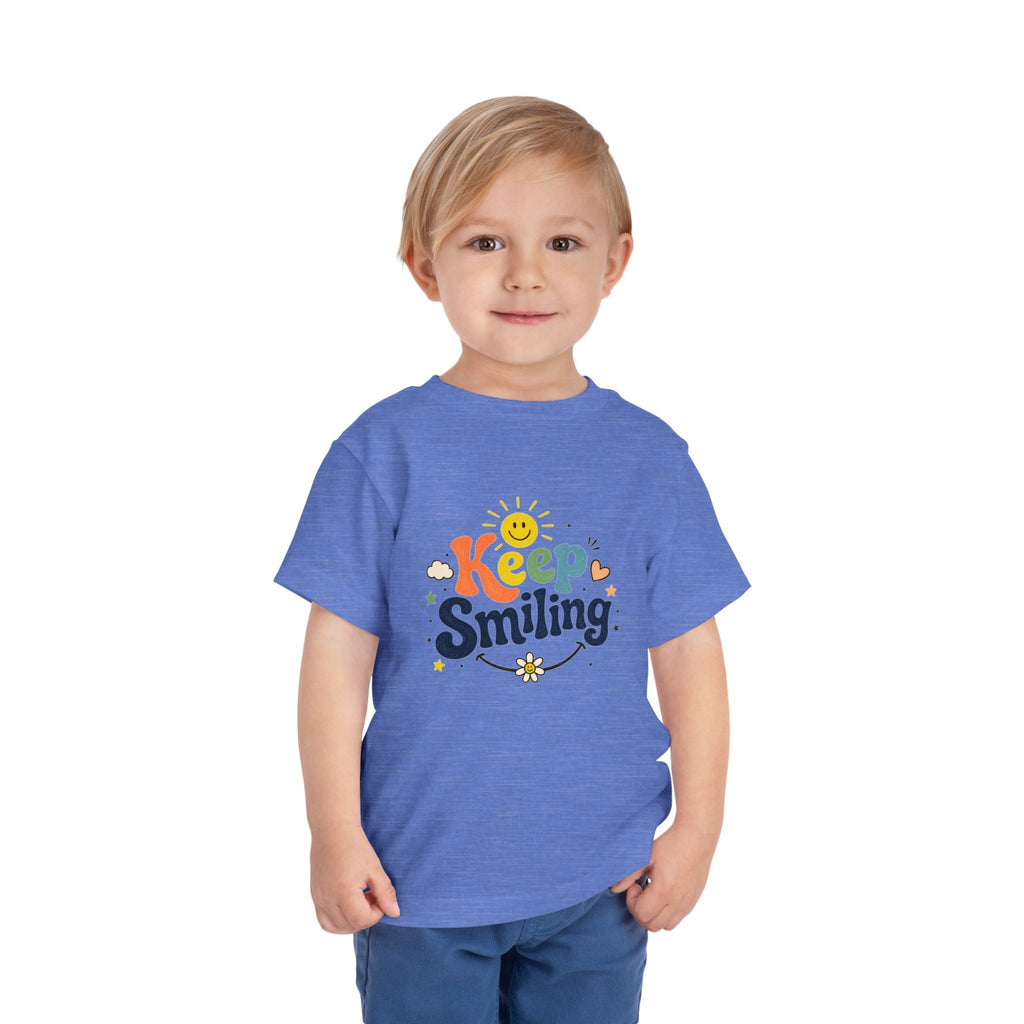 Keep Smiling Toddler Tee — Cute Sunshine Positive Kids Shirt