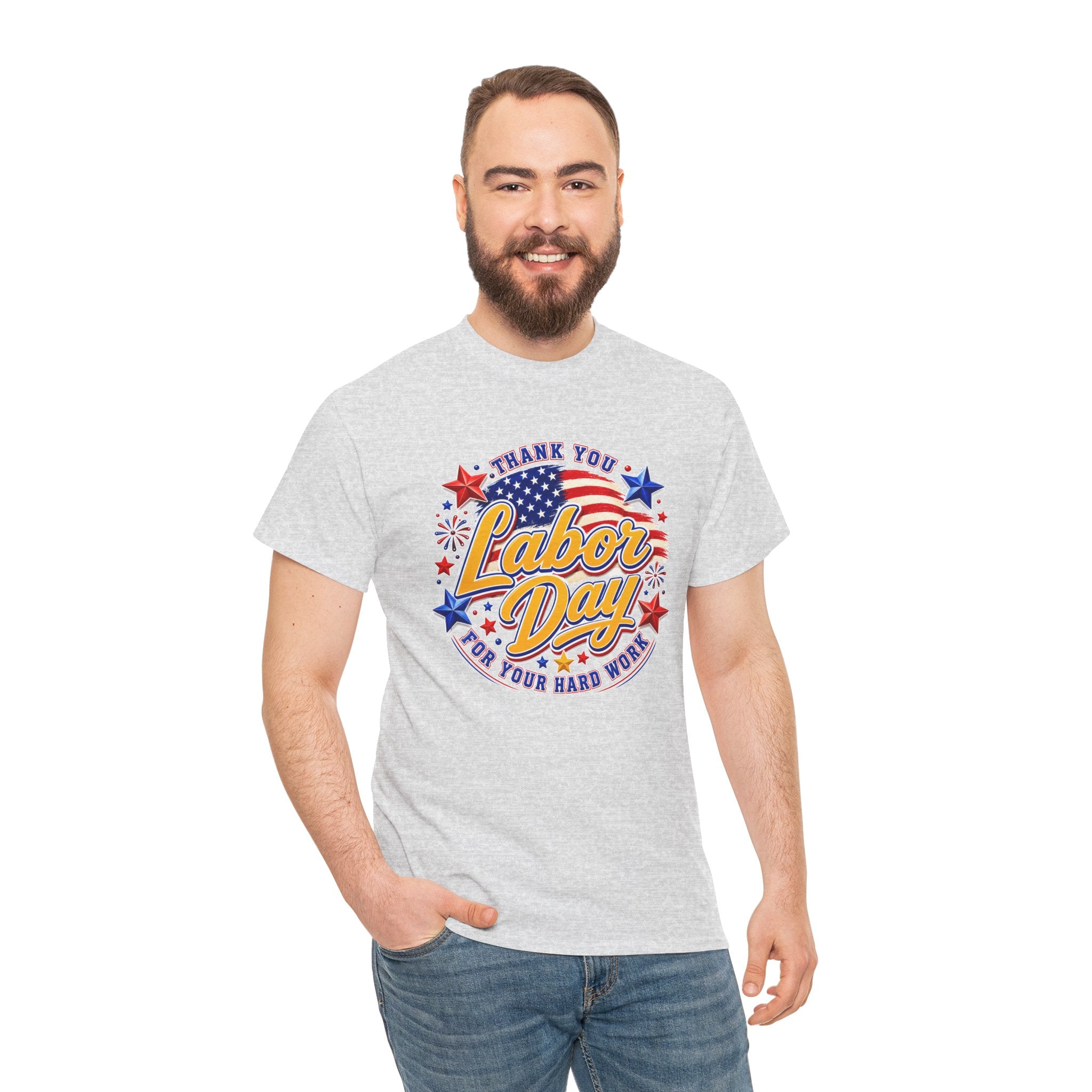 Labor Day Shirt, Thank You Labor Day Tee, Working Today Building Tomorrow Shirt, Patriotic Worker T-Shirt, Construction Gift