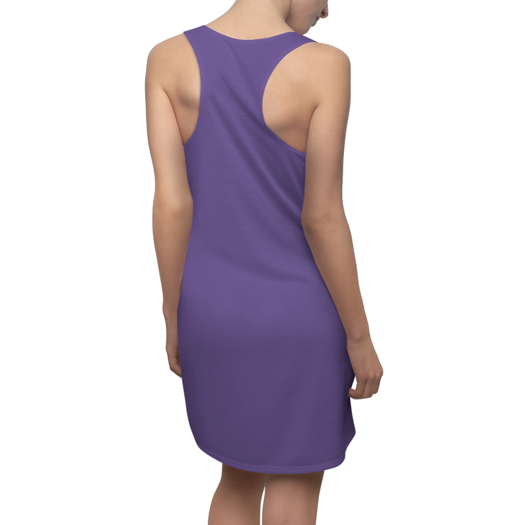 Cosmic Silhouette Racerback Dress — Neon Moon Woman Graphic