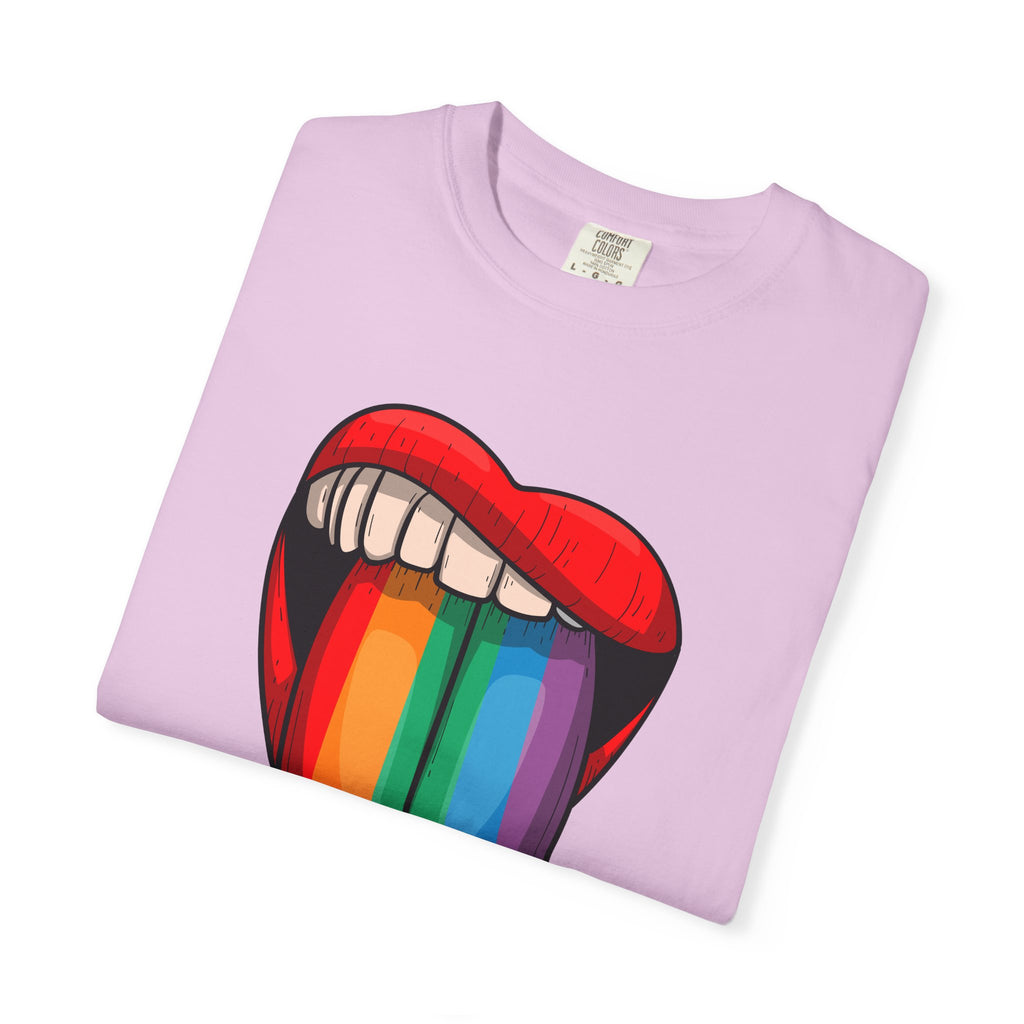 Rainbow Tongue T-Shirt — Pride Lip Graphic Tee