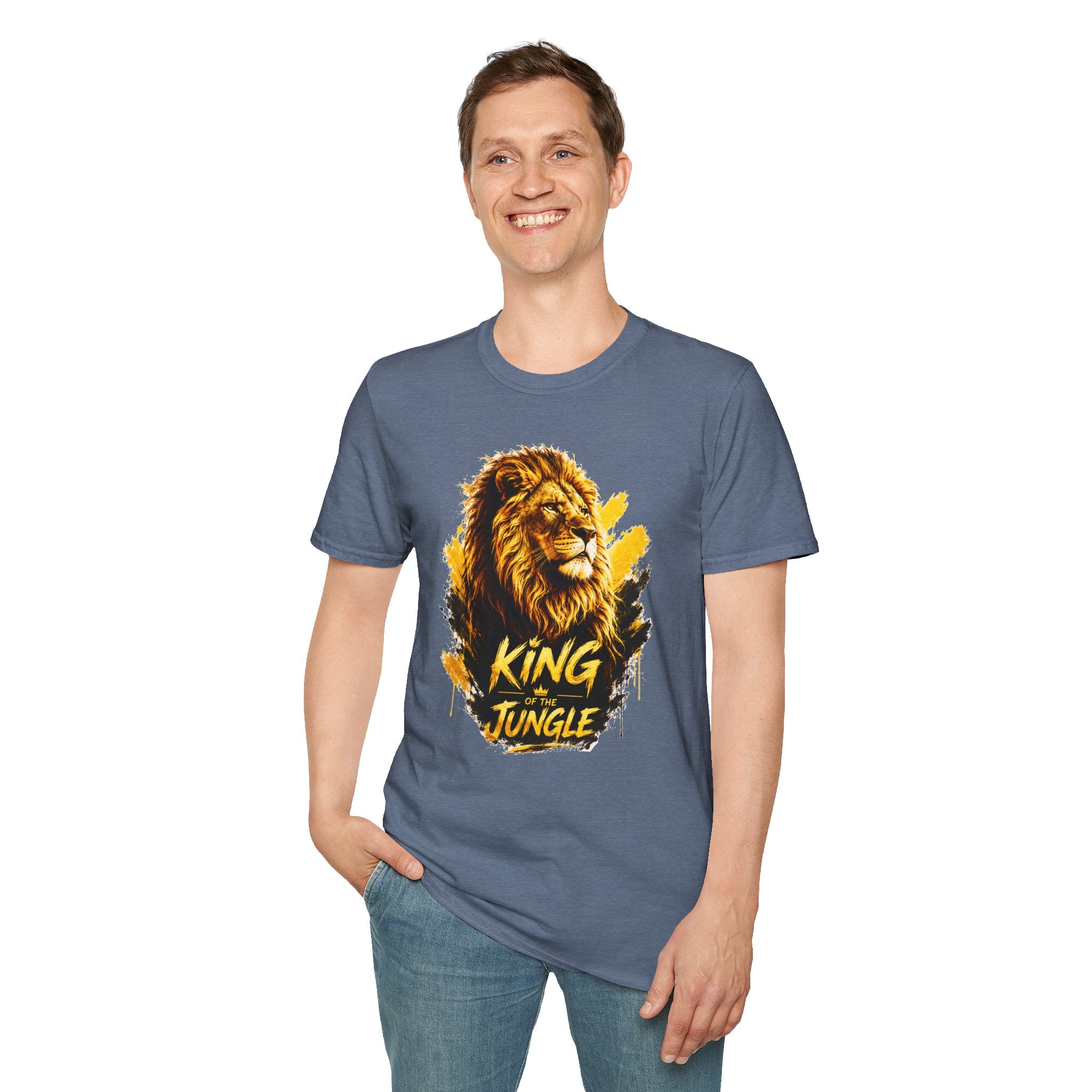 Lion Graphic T-Shirt — "King of the Jungle" Bold Wildlife Tee