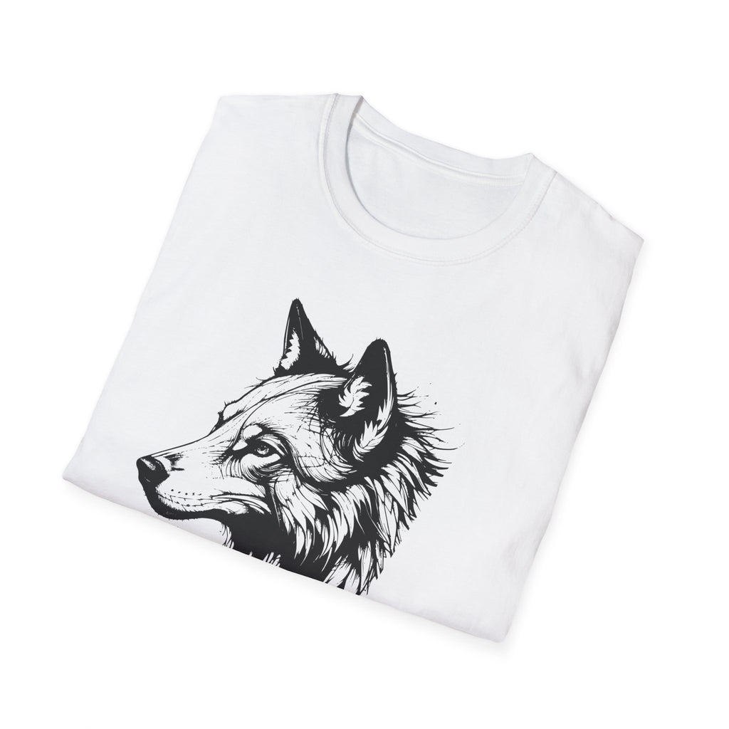Wolf T Shirt, Mystic Wolf Graphic Tee, Forest Animal Shirt, Minimalist Wolf Head Shirt, Unisex Nature T-Shirt, Wildlife Gift, Boho Wolf Tee