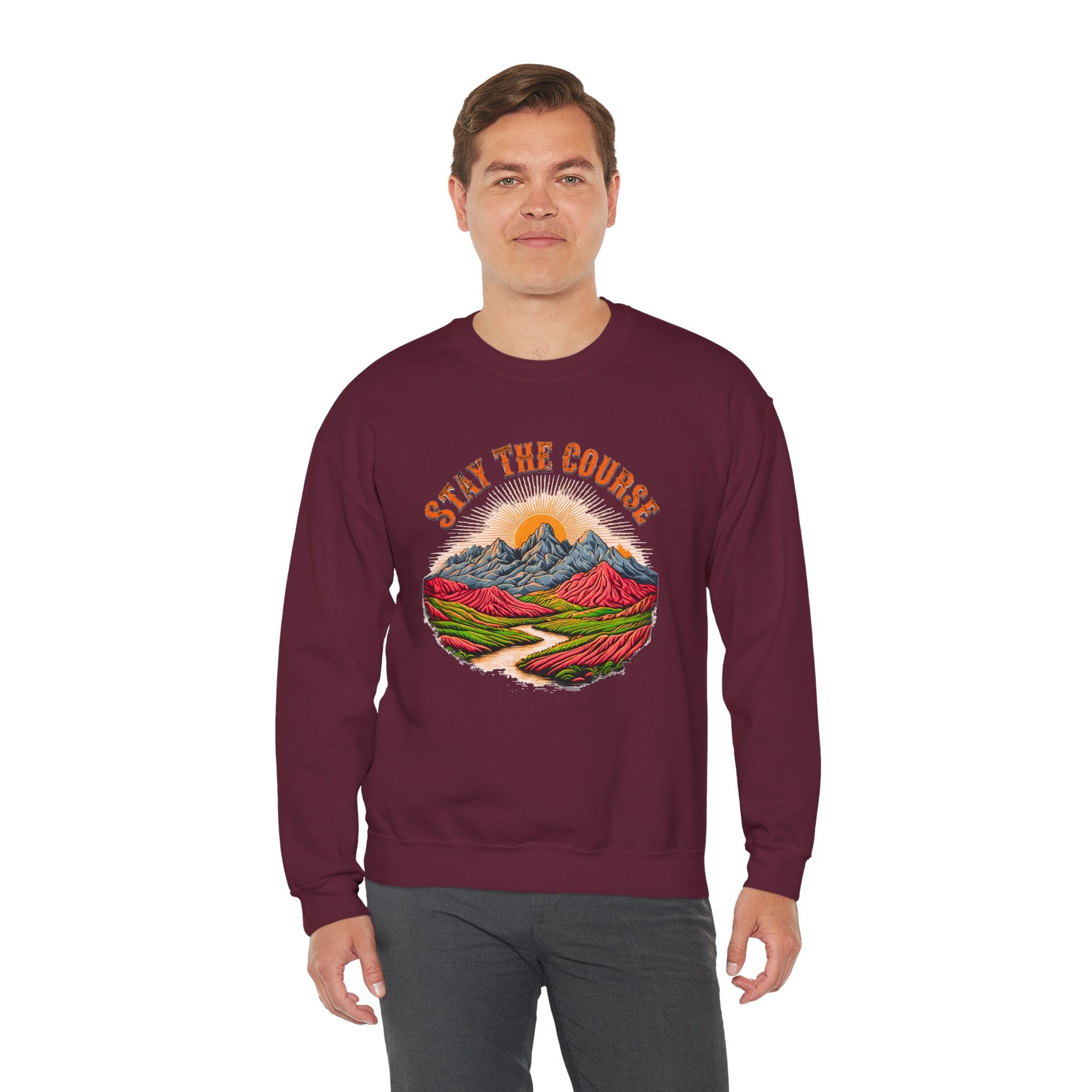 Stay the Course Sweatshirt - Scenic Mountain Crewneck