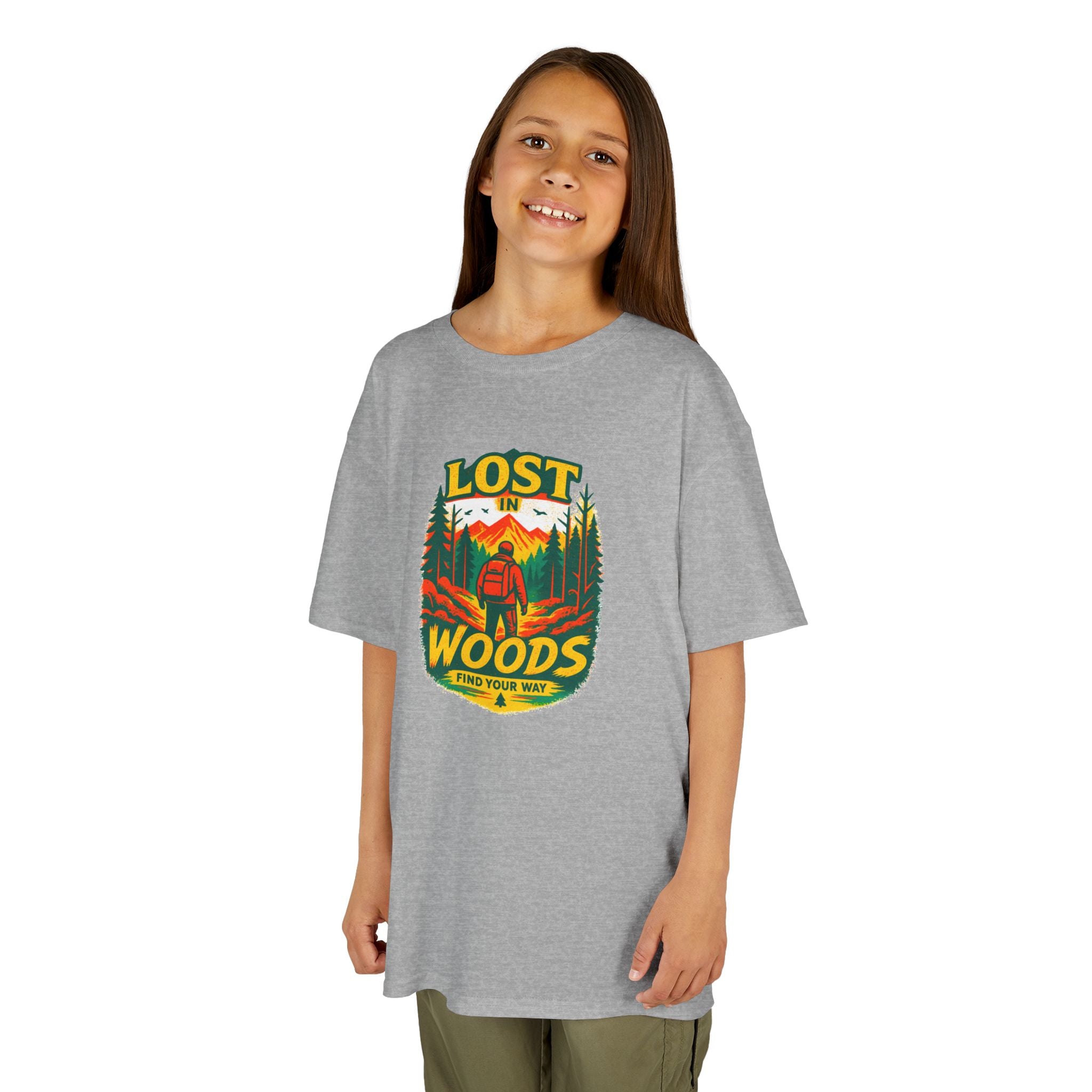 Kids Lost in Woods Shirt | Camping Adventure Tee | Nature Graphic T-Shirt