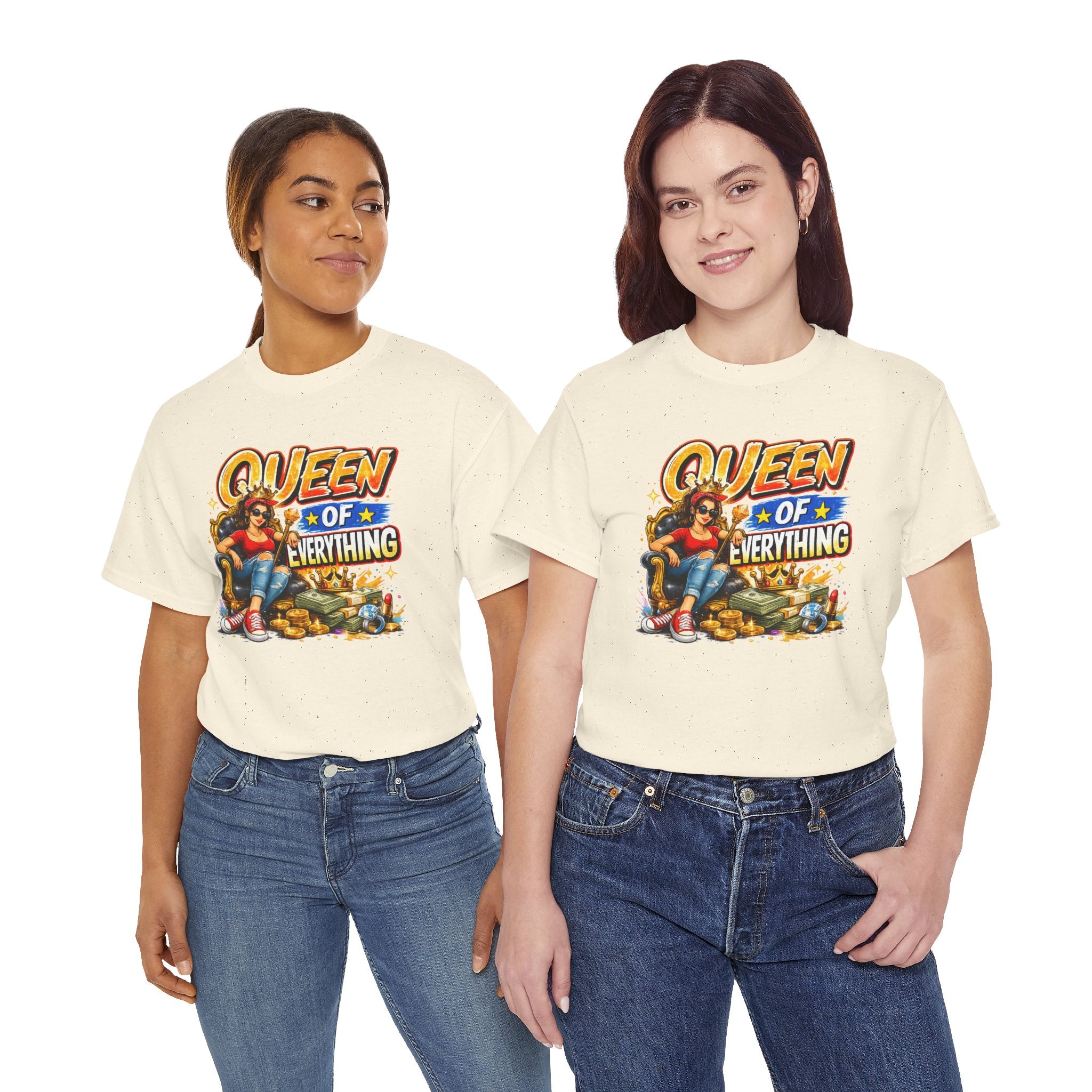 Queen of Everything Shirt | Funny Queen Graphic Tee | Gift for Mom | Boss Lady Shirt | Retro Vintage Tee