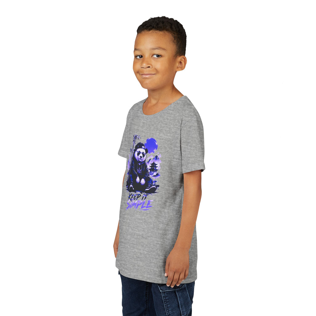 Youth Tee — 'Keep It Simple' Panda Graphic