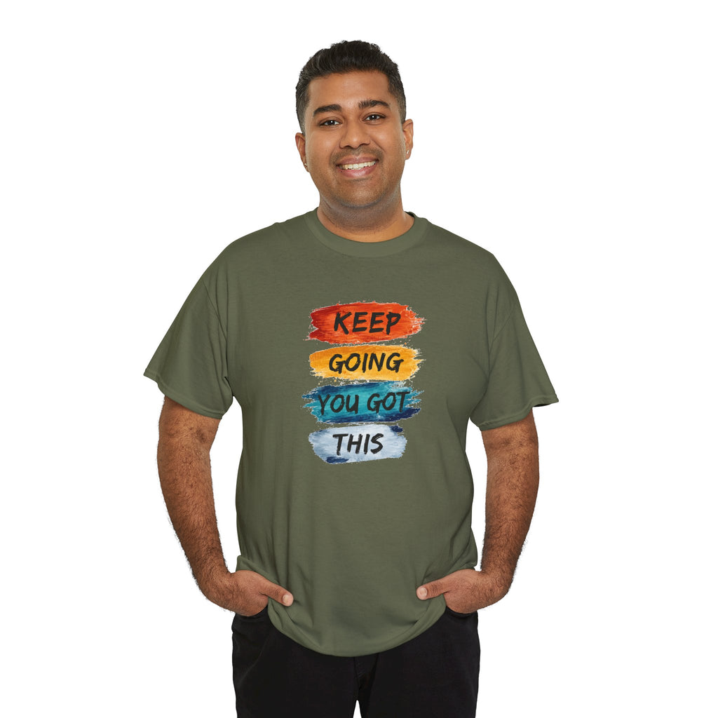 Keep Going You Got This Tee  Motivational Watercolor Brushstroke T-Shirt