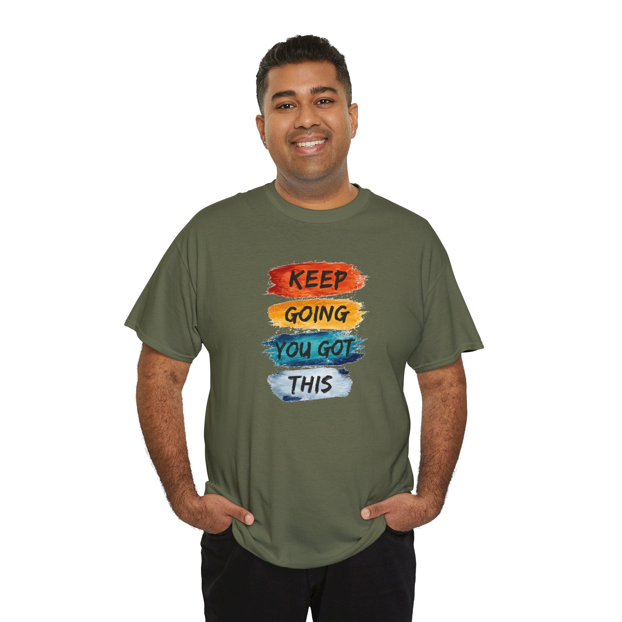 Keep Going You Got This Tee  Motivational Watercolor Brushstroke T-Shirt