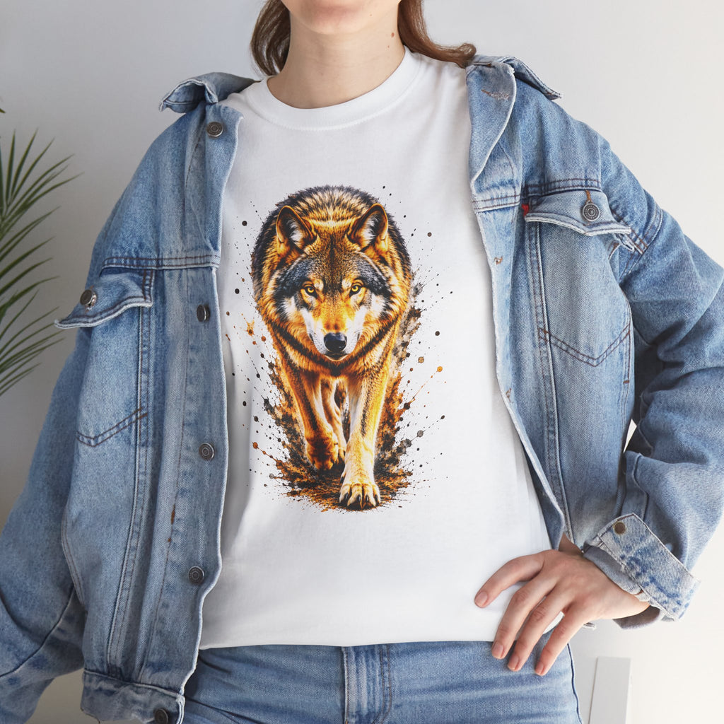 Wolf Graphic T-Shirt, Majestic Wolf Tee, Wildlife Animal Shirt, Unisex Nature Graphic Tee, Wolf Lover Gift, Forest Wolf Shirt