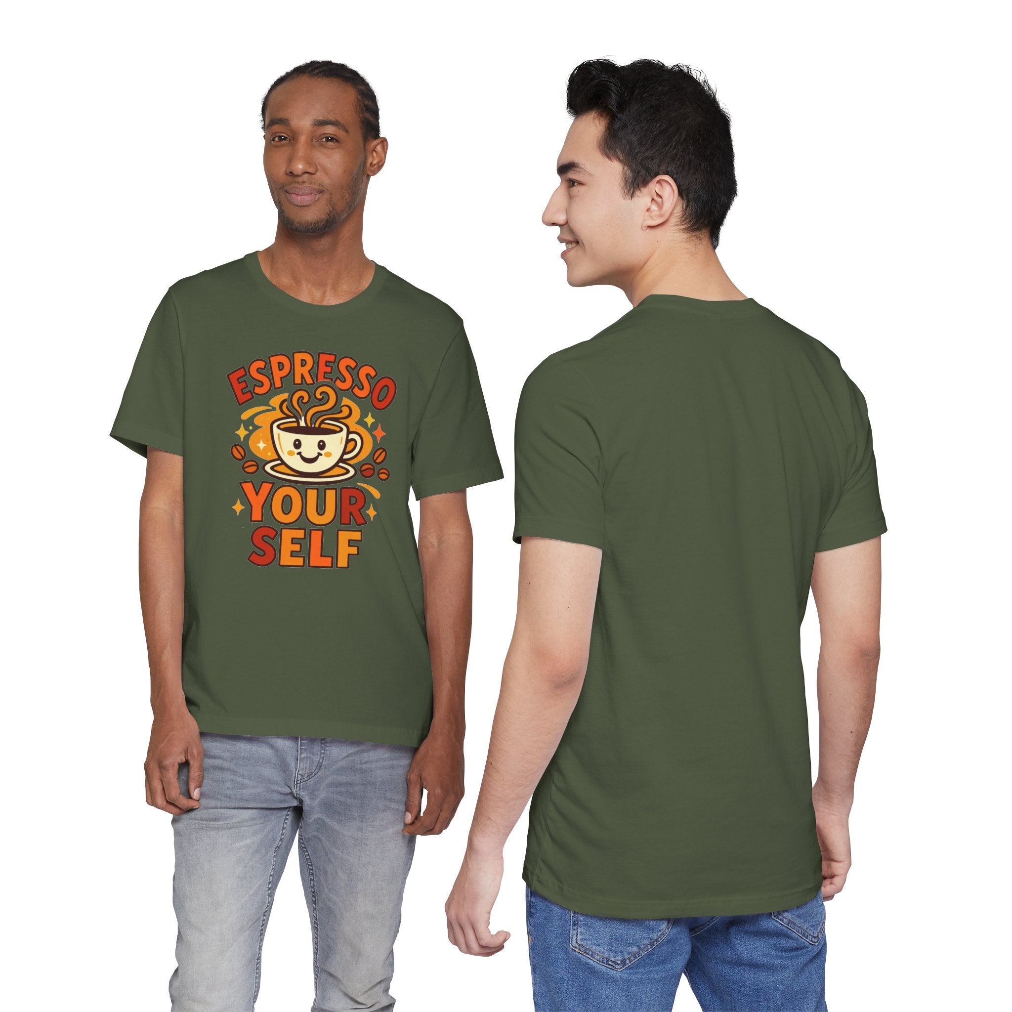 Espresso Yourself Coffee Tee — 'Espresso Your Self' Cute Coffee Cup Shirt