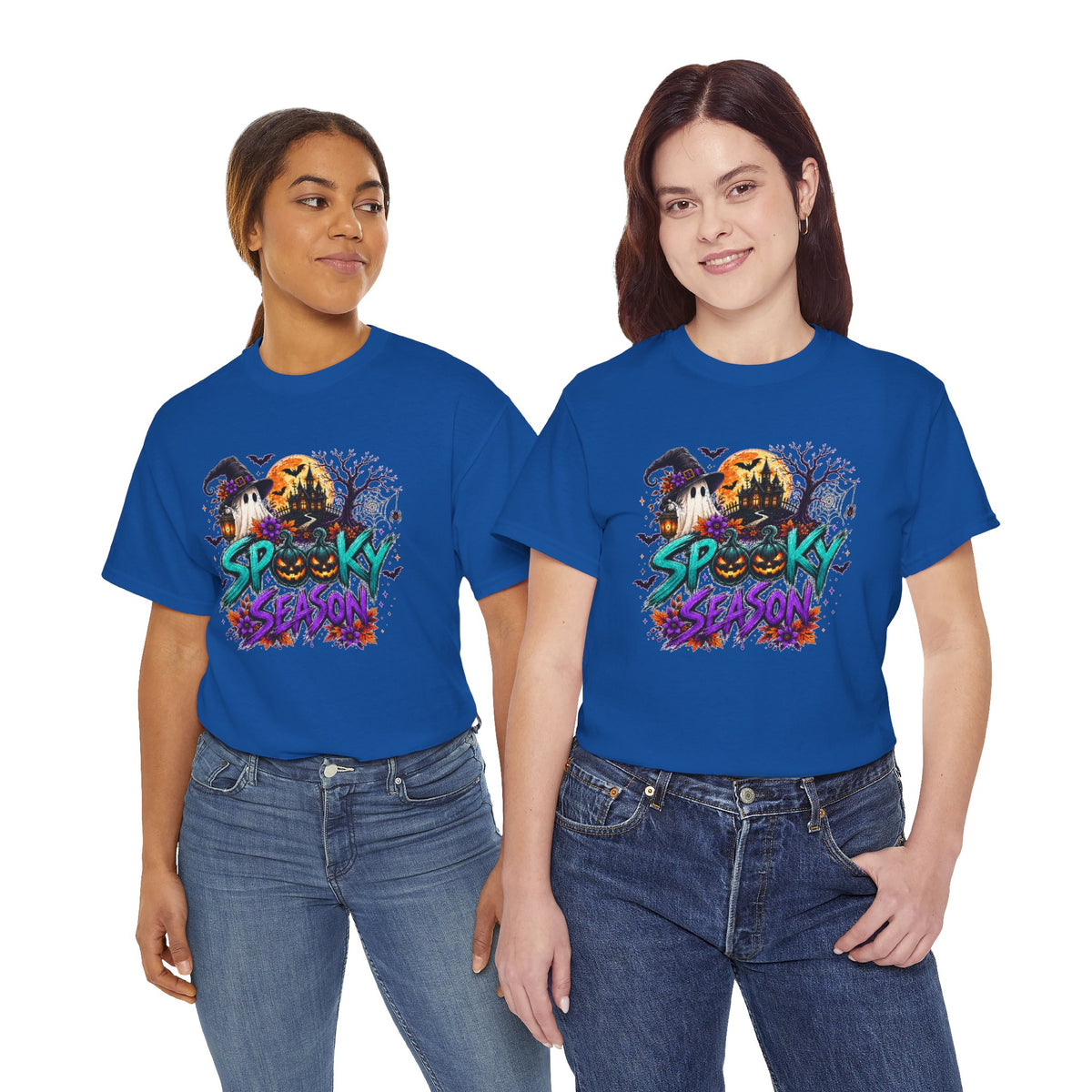 Spooky Season Halloween T-Shirt, Haunted House Pumpkin Tee, Halloween Graphic Shirt, Unisex Fall Tee