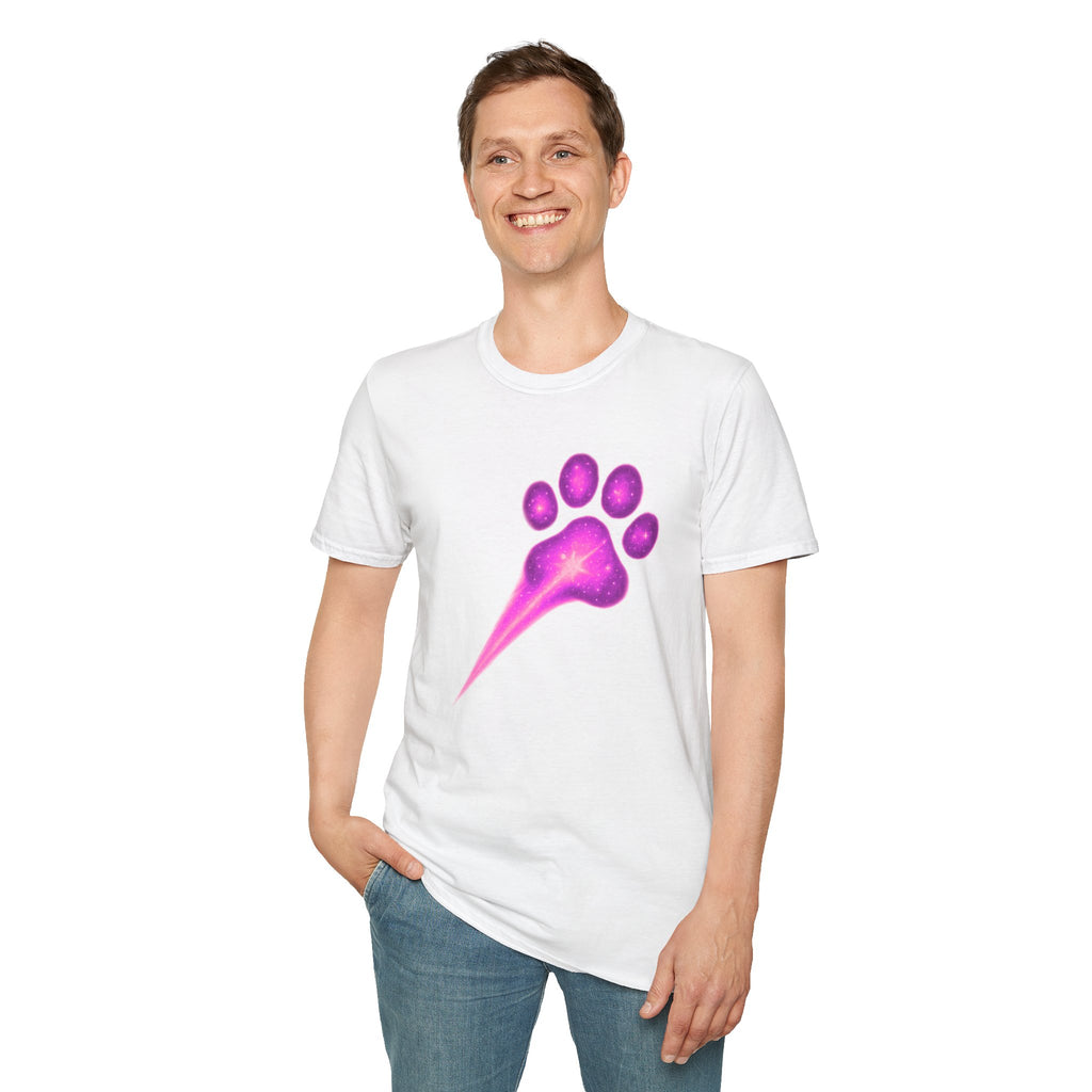 Pink Paw Print T-Shirt, Cute Dog Lover Tee, Aesthetic Animal Shirt, Gift for Pet Lovers