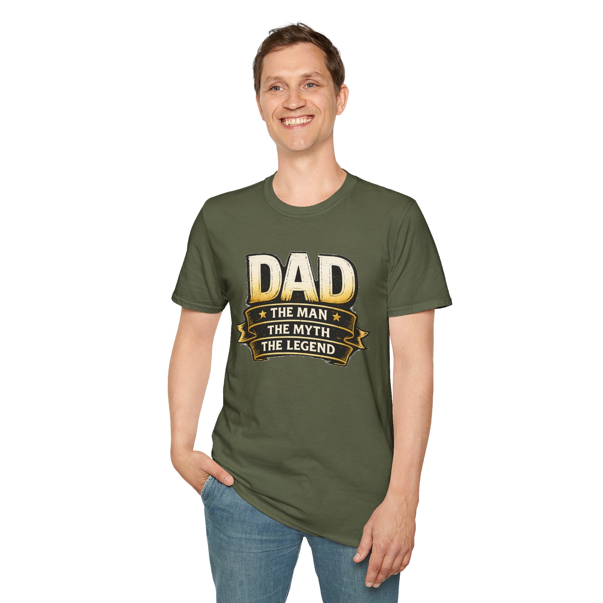 Dad Shirt The Man The Myth The Legend, Funny Dad T-Shirt, Father’s Day Gift for Dad, Cool Dad Graphic Tee, Unisex Family Shirt