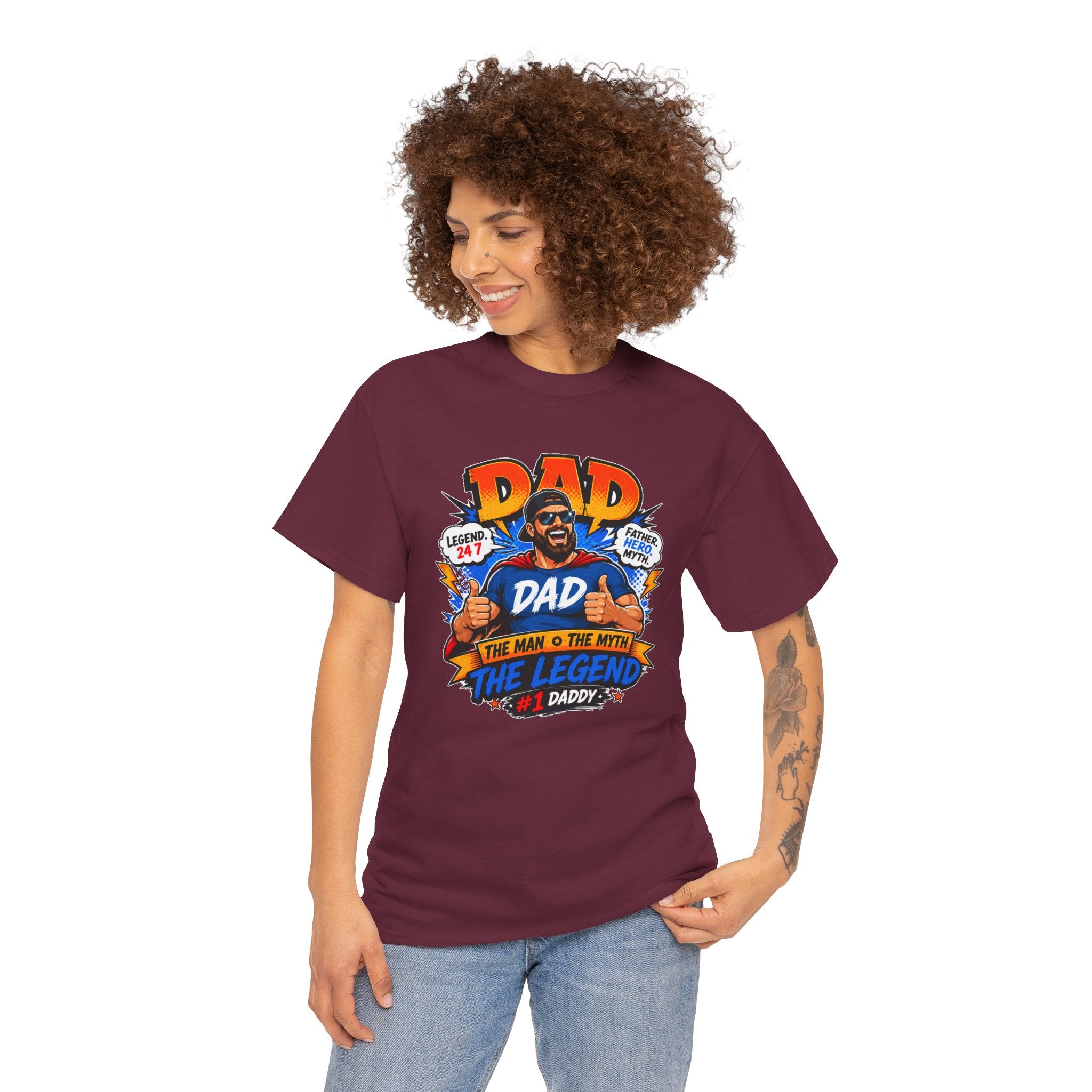 Funny Dad Shirt, Dad The Legend Tee, Father's Day Gift for Dad, Cool Dad Graphic T-Shirt, Best Dad Ever Shirt, Dad Gift