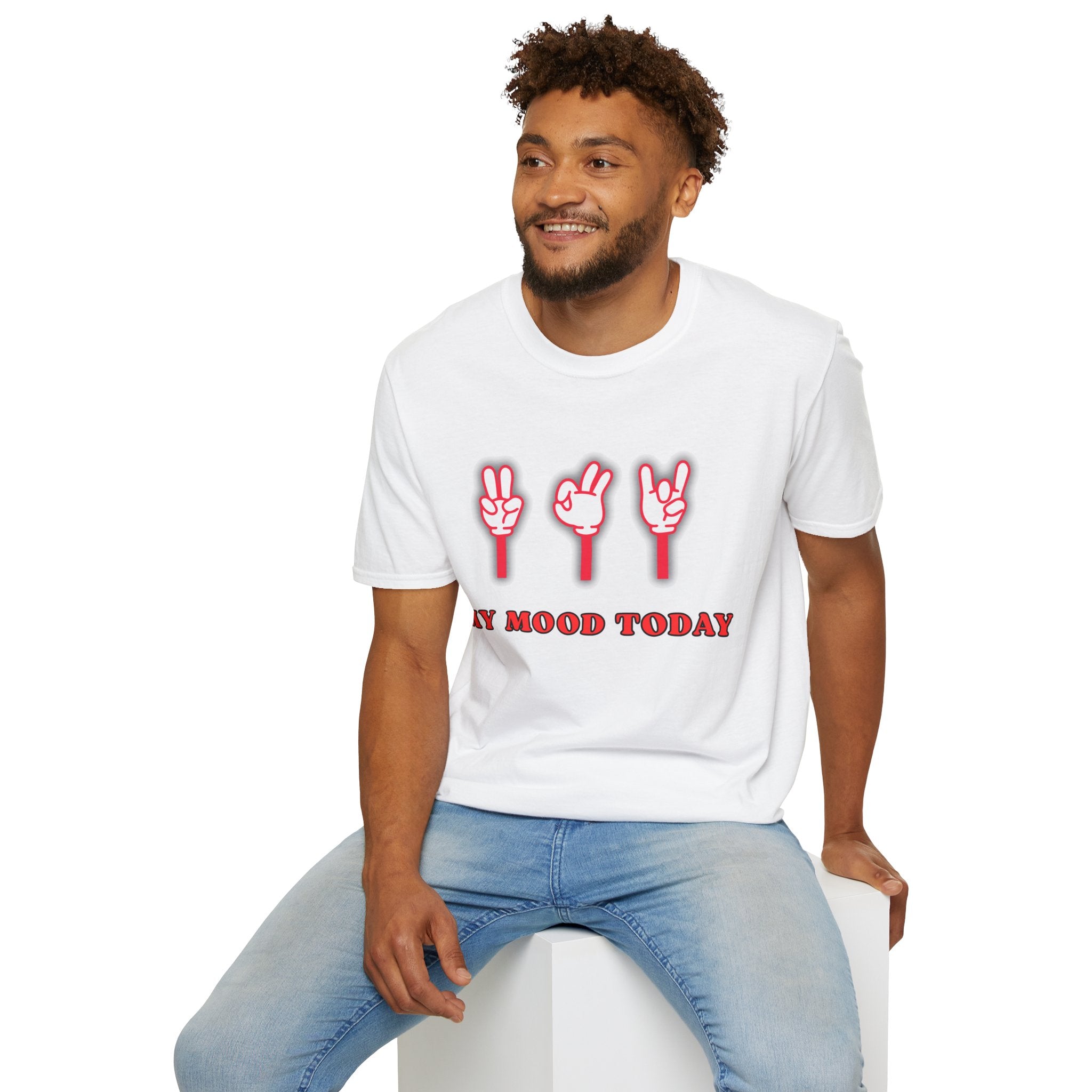 My Mood Today T-Shirt, Funny Graphic Tee, Cool Hand Signs Shirt, Unisex Casual Tee, Trendy Streetwear Gift