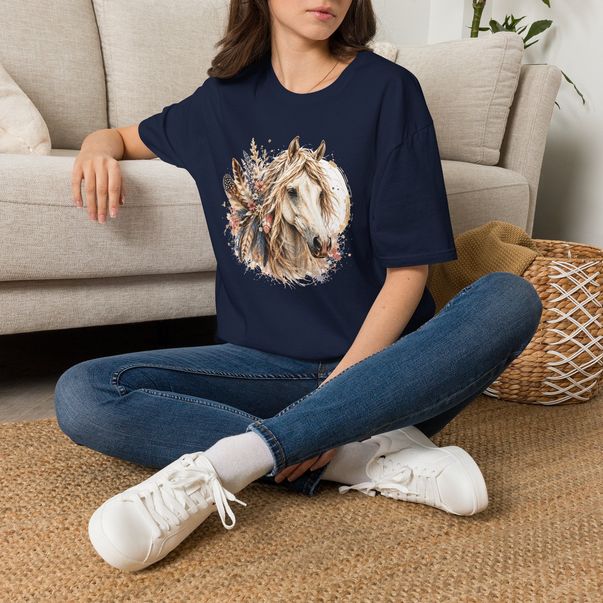 Horse T-Shirt, Western Horse Graphic Tee, Equestrian Shirt, Horse Lover Gift, Country Style Tee