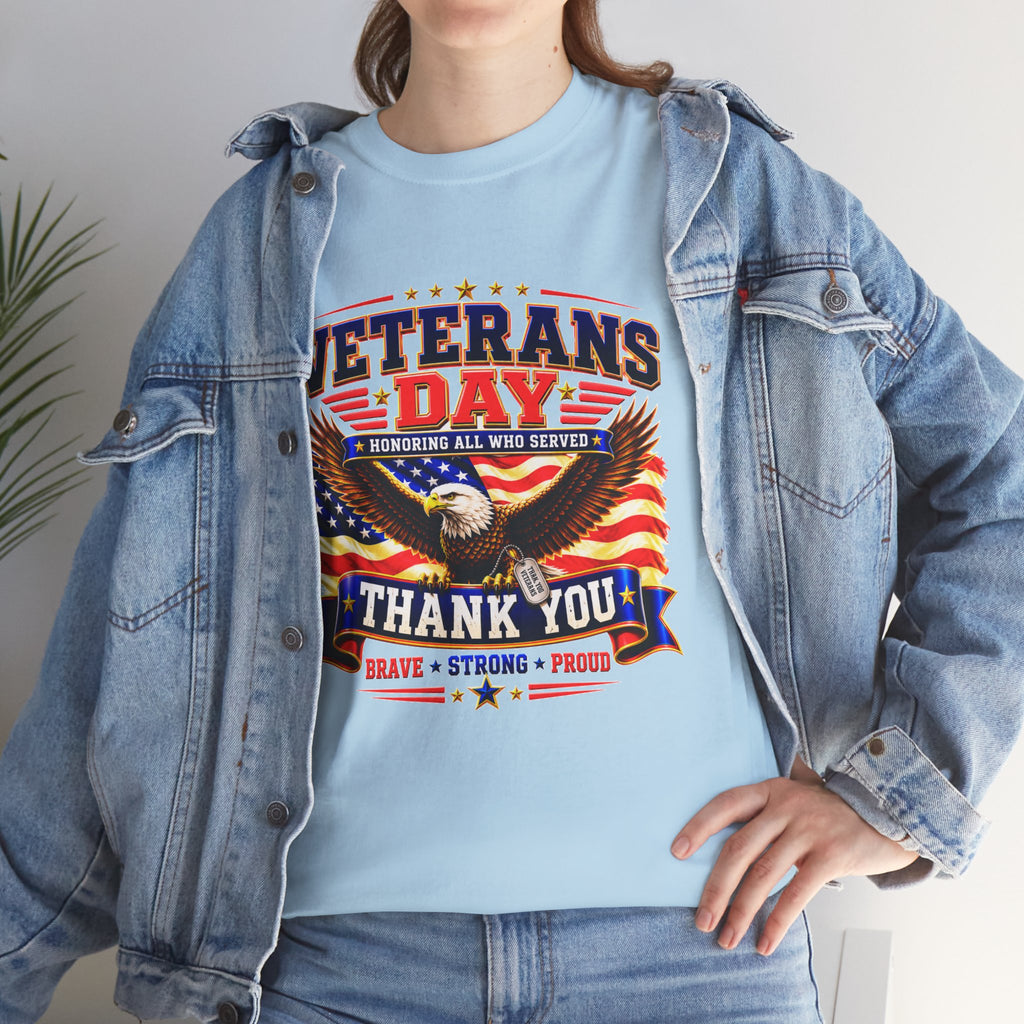 Veterans Day Eagle T-Shirt – "Thank You" Patriotic Tribute Tee