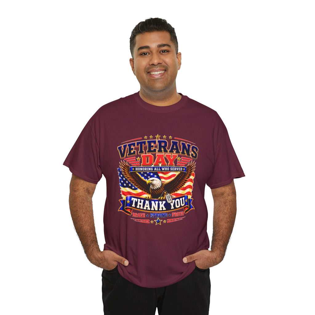 Veterans Day Eagle T-Shirt – "Thank You" Patriotic Tribute Tee