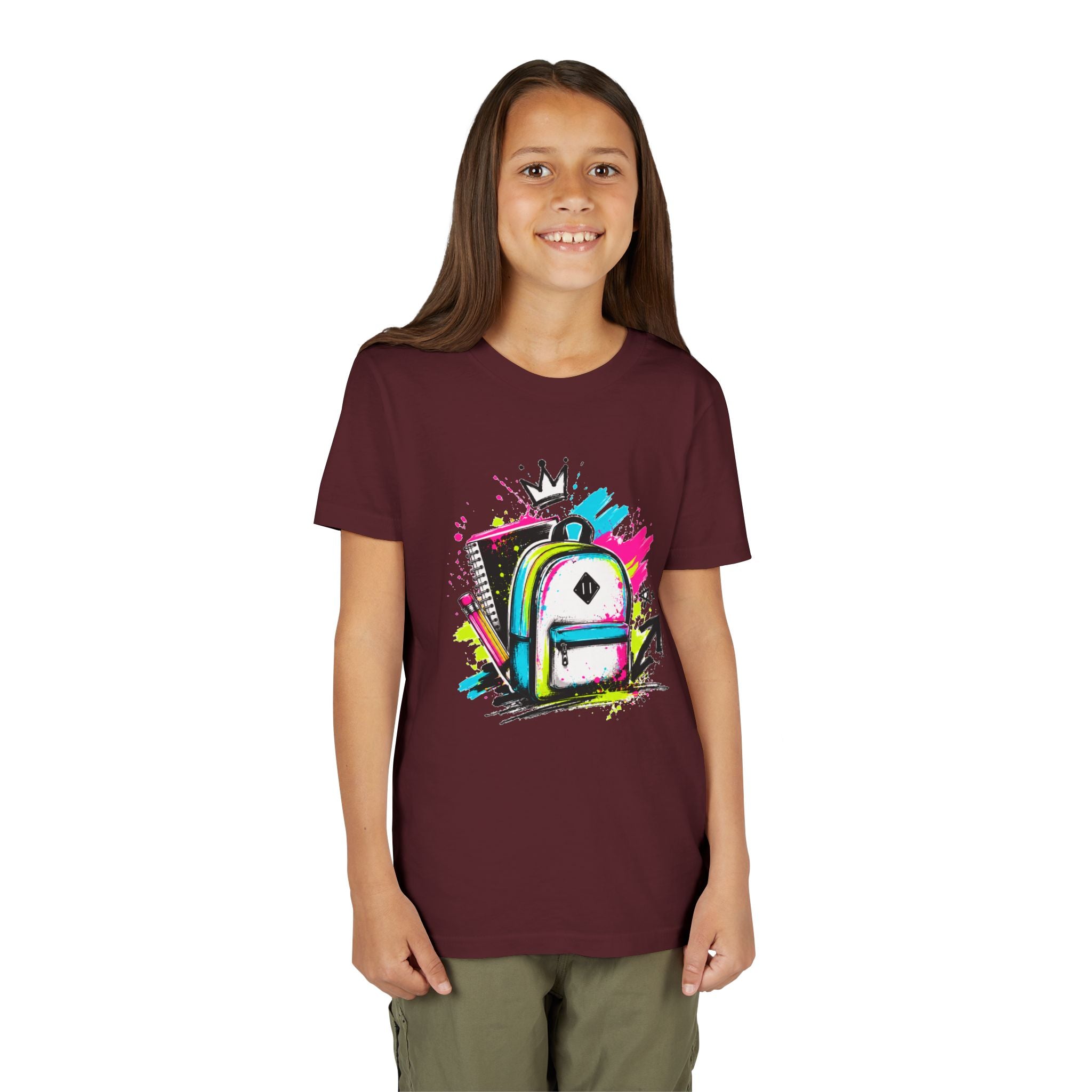 Back to School Kids T-Shirt | Graffiti Backpack Graphic Tee | First Day of School Shirt | Boys Girls Youth Tee